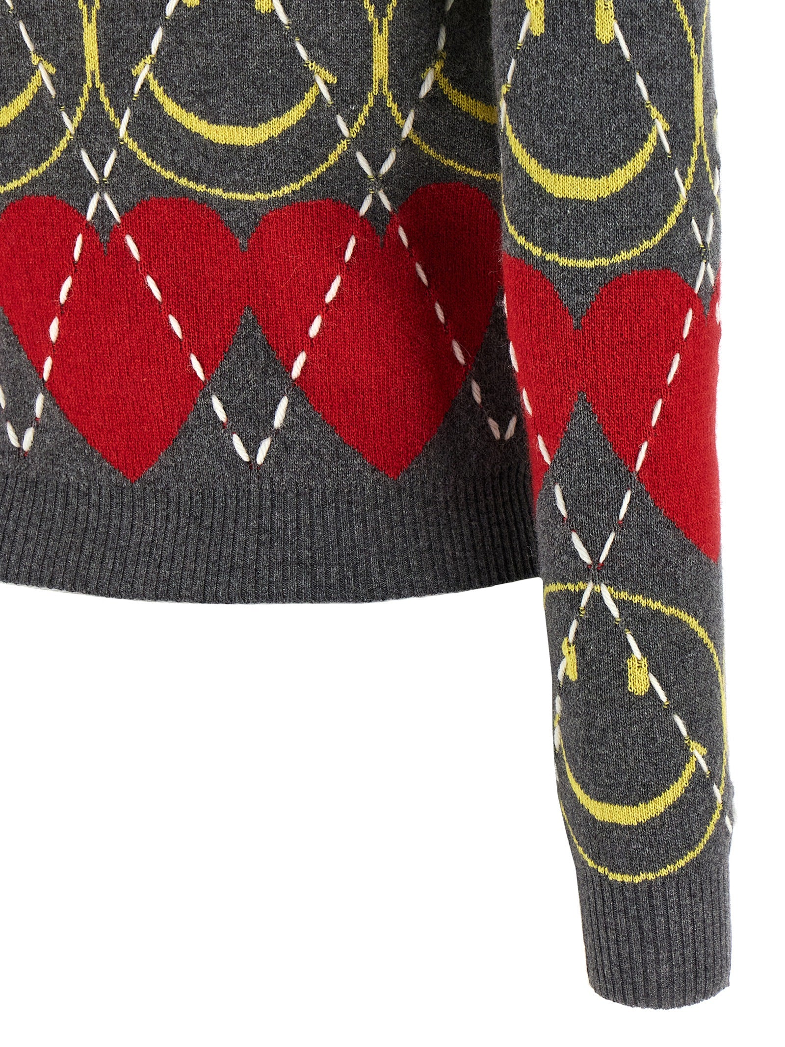 Moschino Multicolor Wool Cardigan Moschino