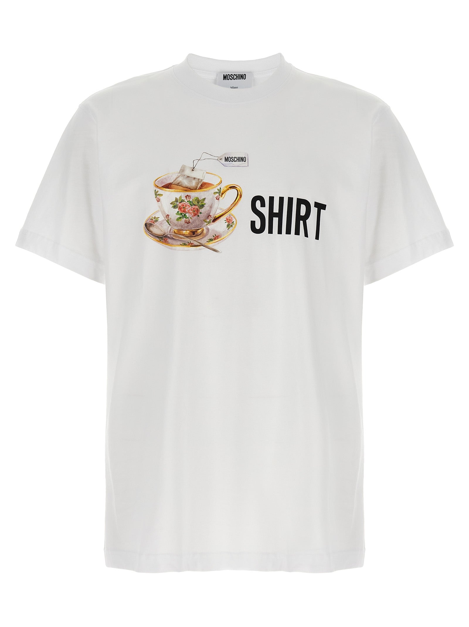 Moschino White Cotton T-Shirt Moschino