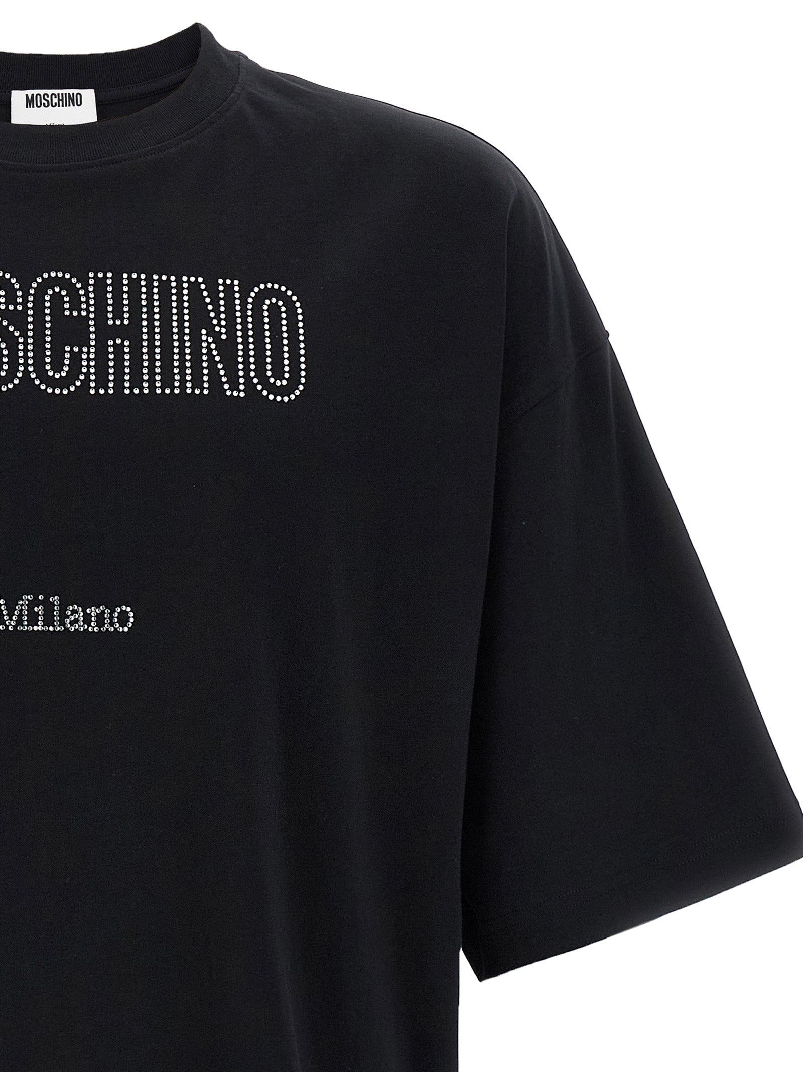 Moschino Black Cotton T-Shirt Moschino