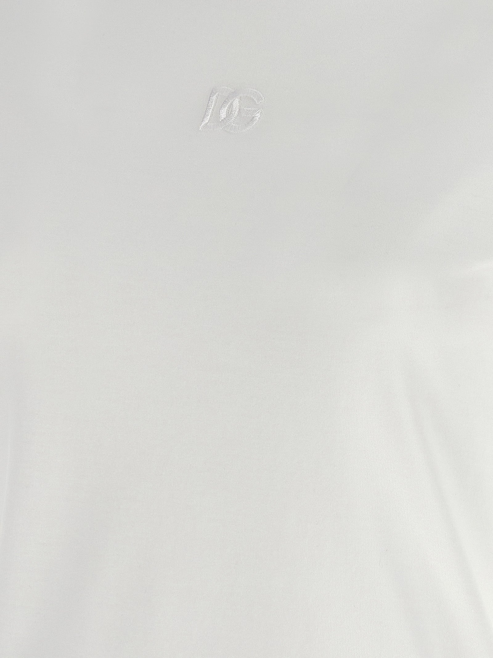 Dolce & Gabbana White Cotton T-Shirt Dolce & Gabbana
