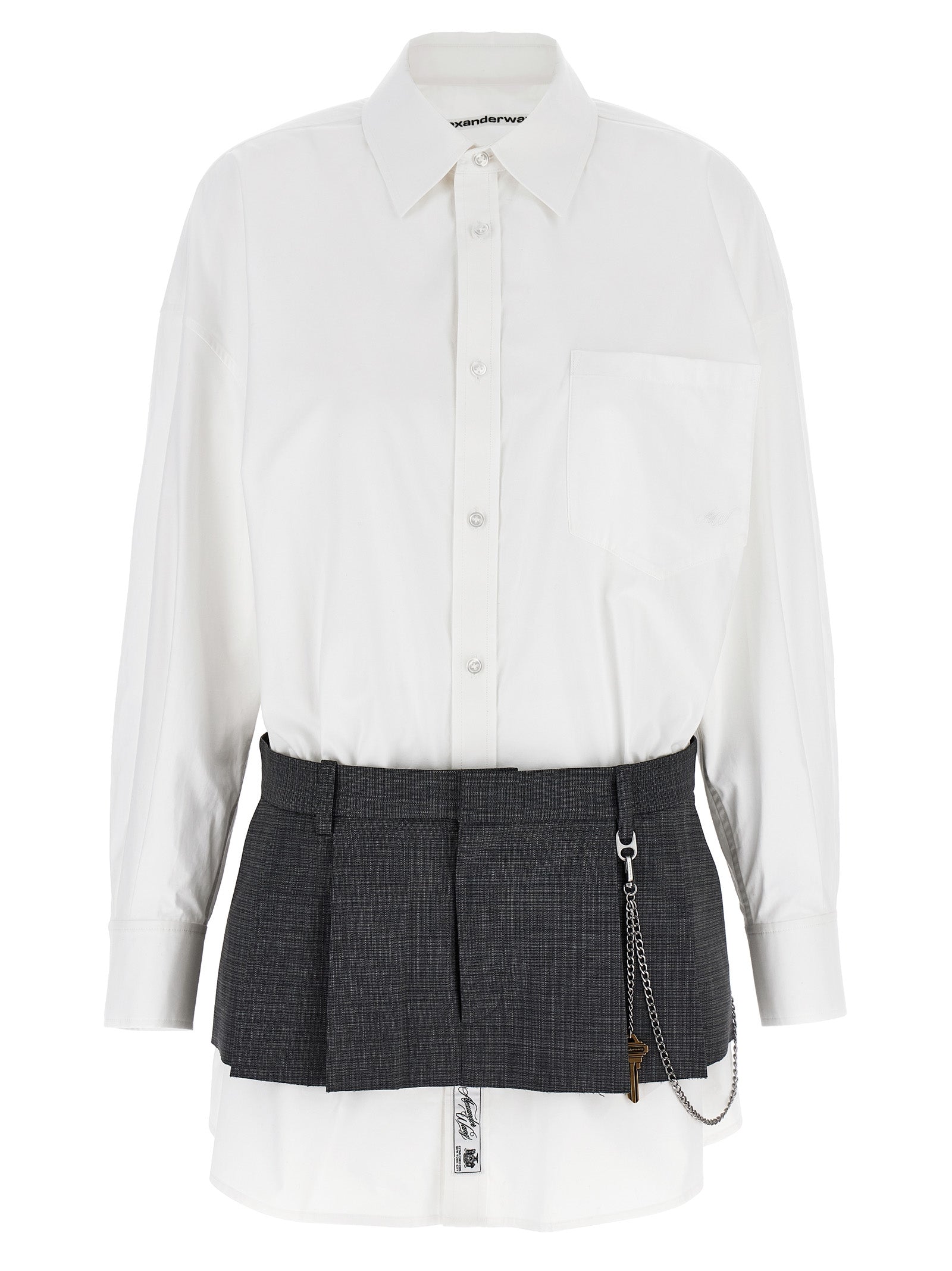 Alexander Wang Multicolor Cotton Short Dress Alexander Wang