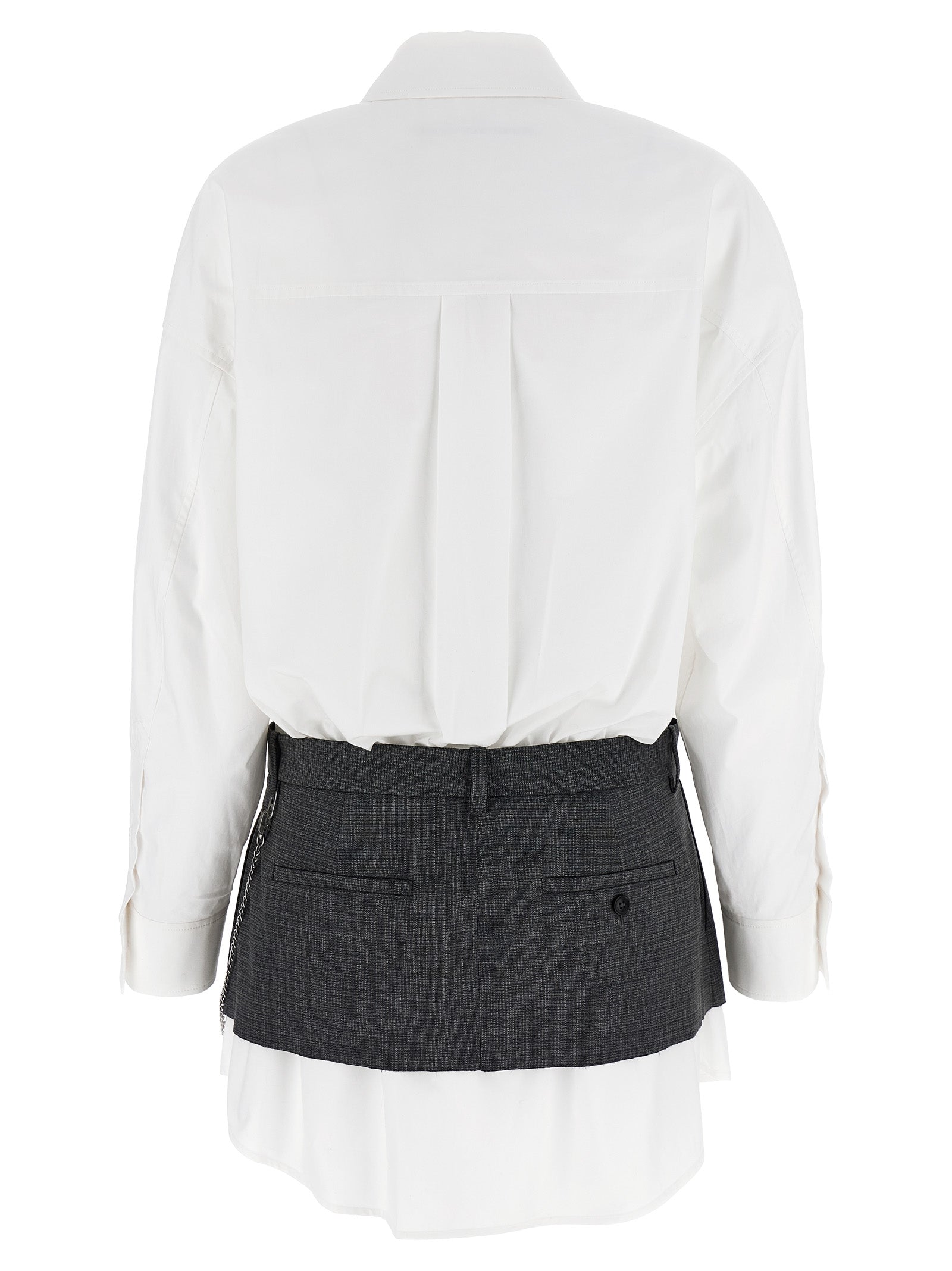 Alexander Wang Multicolor Cotton Short Dress Alexander Wang