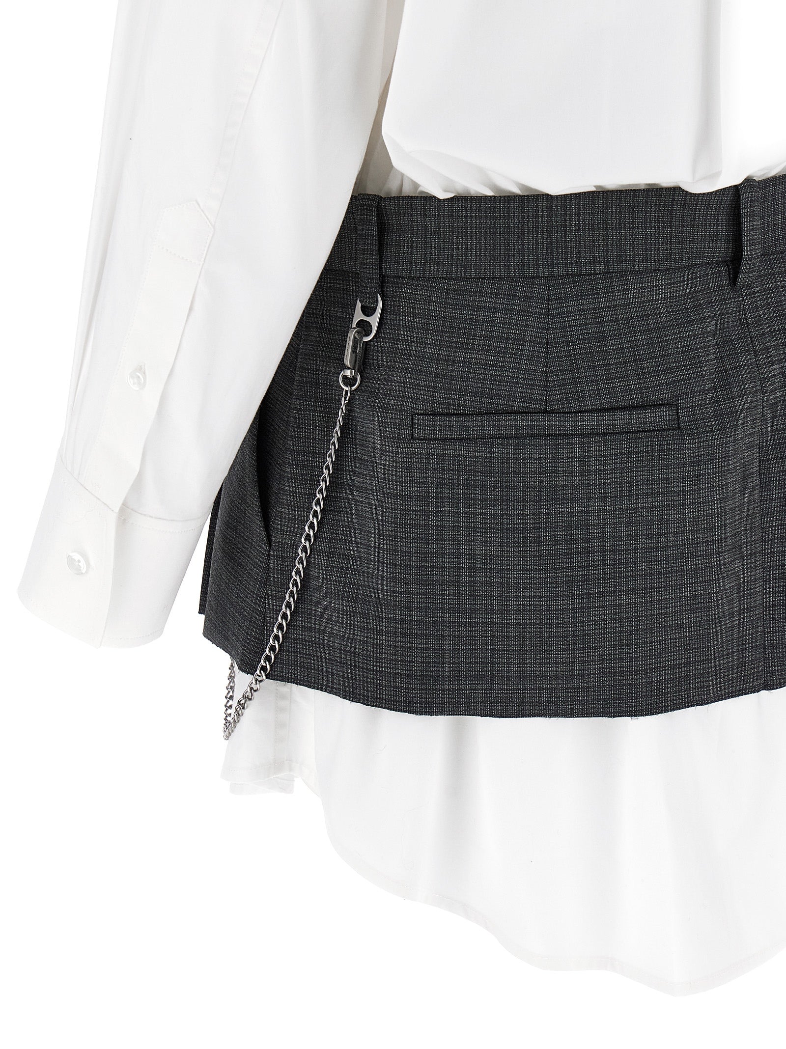 Alexander Wang Multicolor Cotton Short Dress Alexander Wang