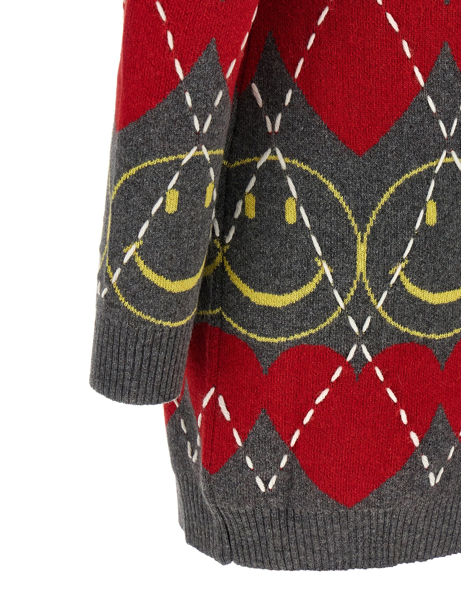 Moschino Multicolor Wool Short Dress Moschino