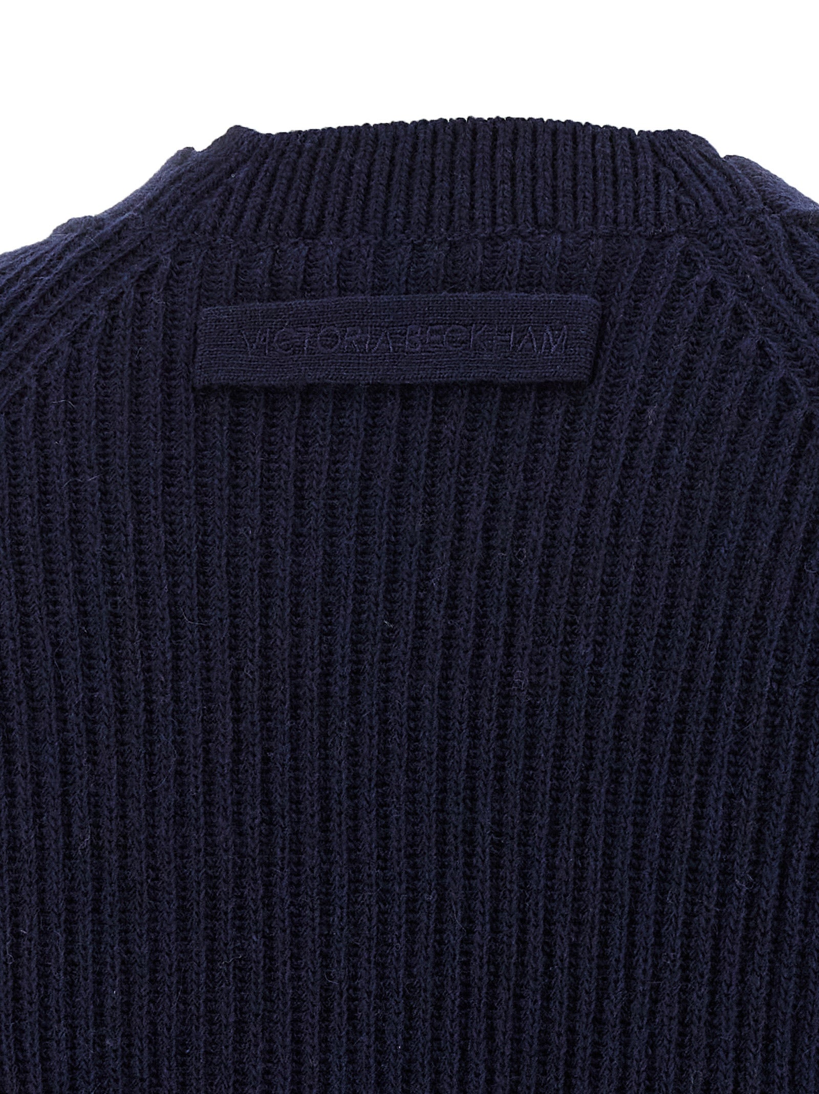 Victoria Beckham Blue Wool Cardigan Victoria Beckham