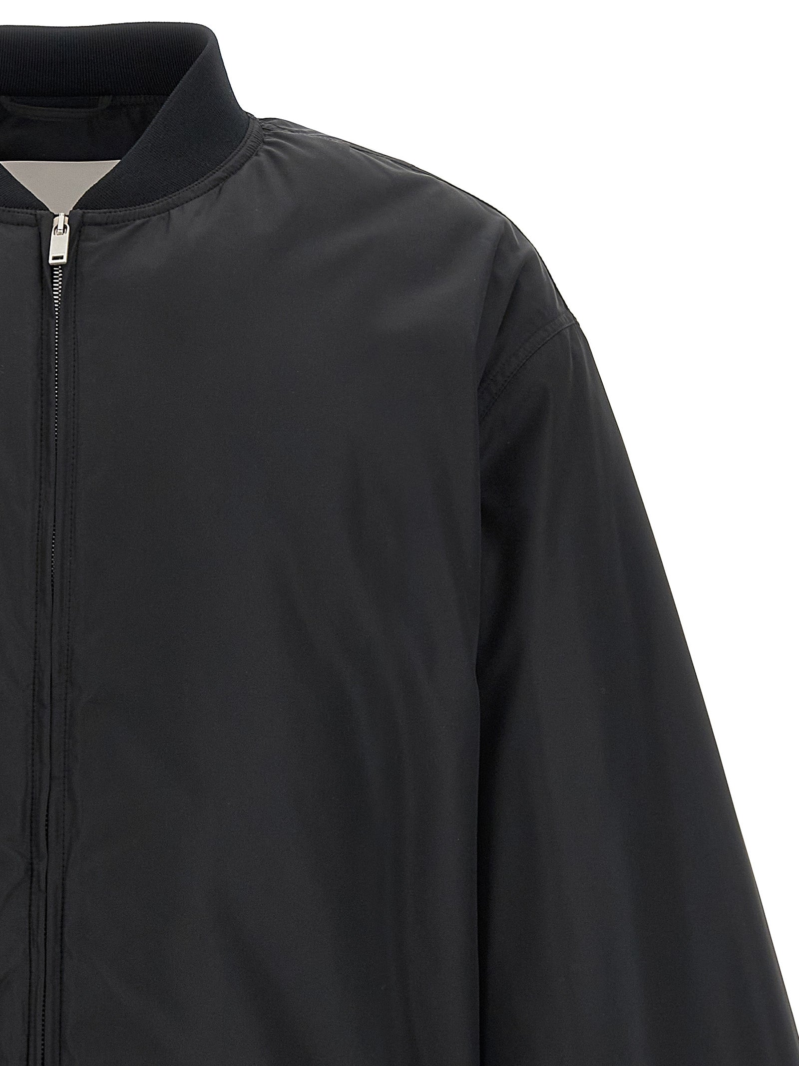 Jil Sander Black Polyester Bomber Jil Sander