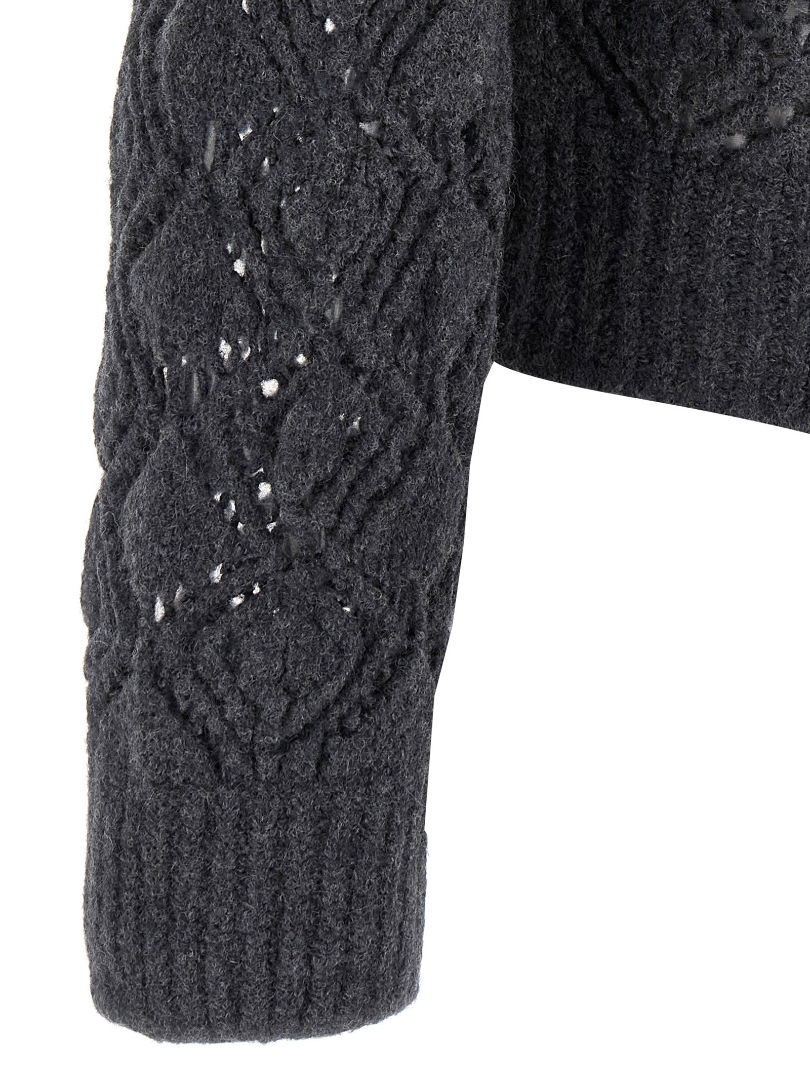 Jil Sander Gray Virgin Wool Cardigan Jil Sander