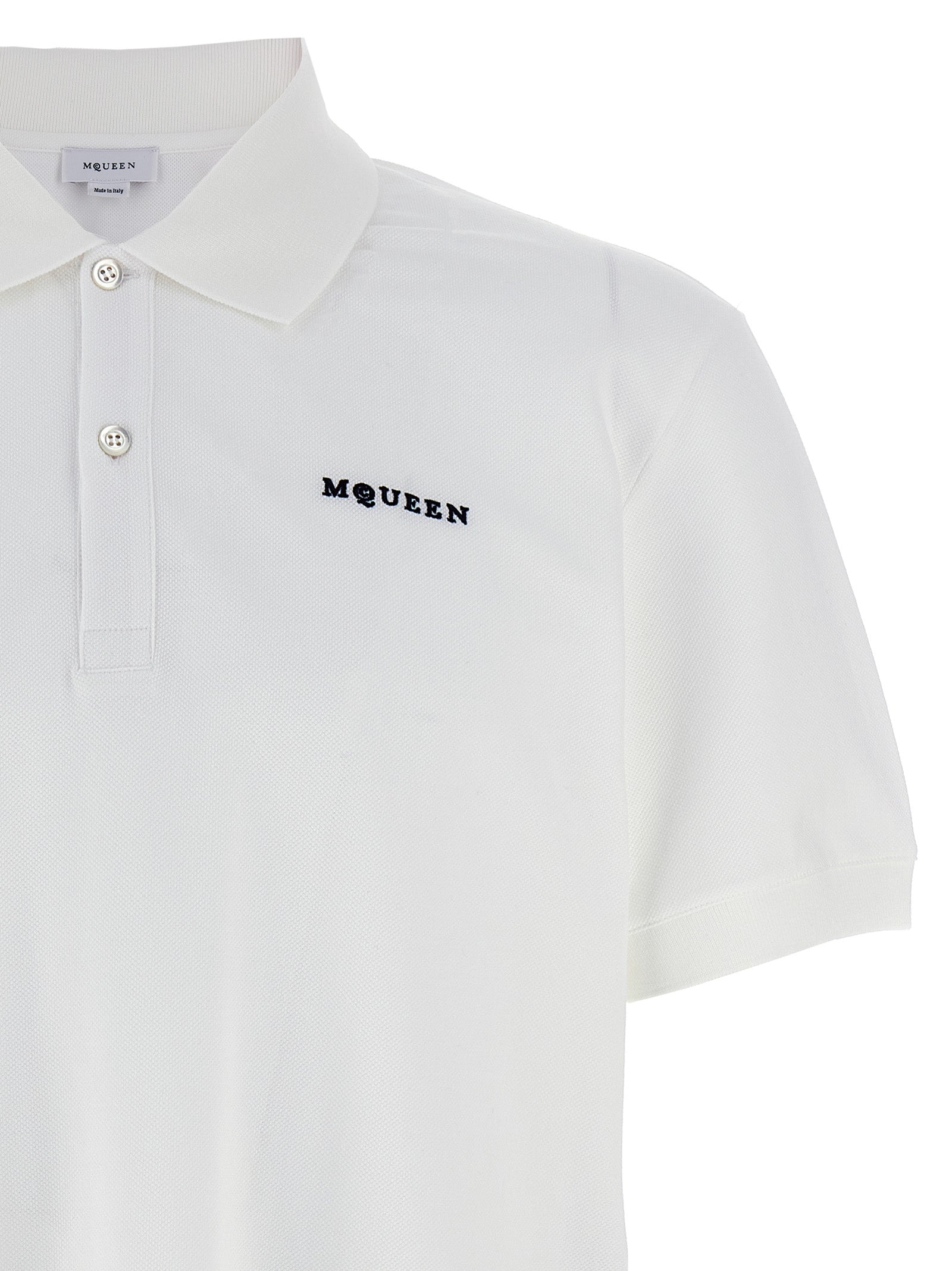 Alexander McQueen Bicolor Cotton Polo Shirt Alexander McQueen