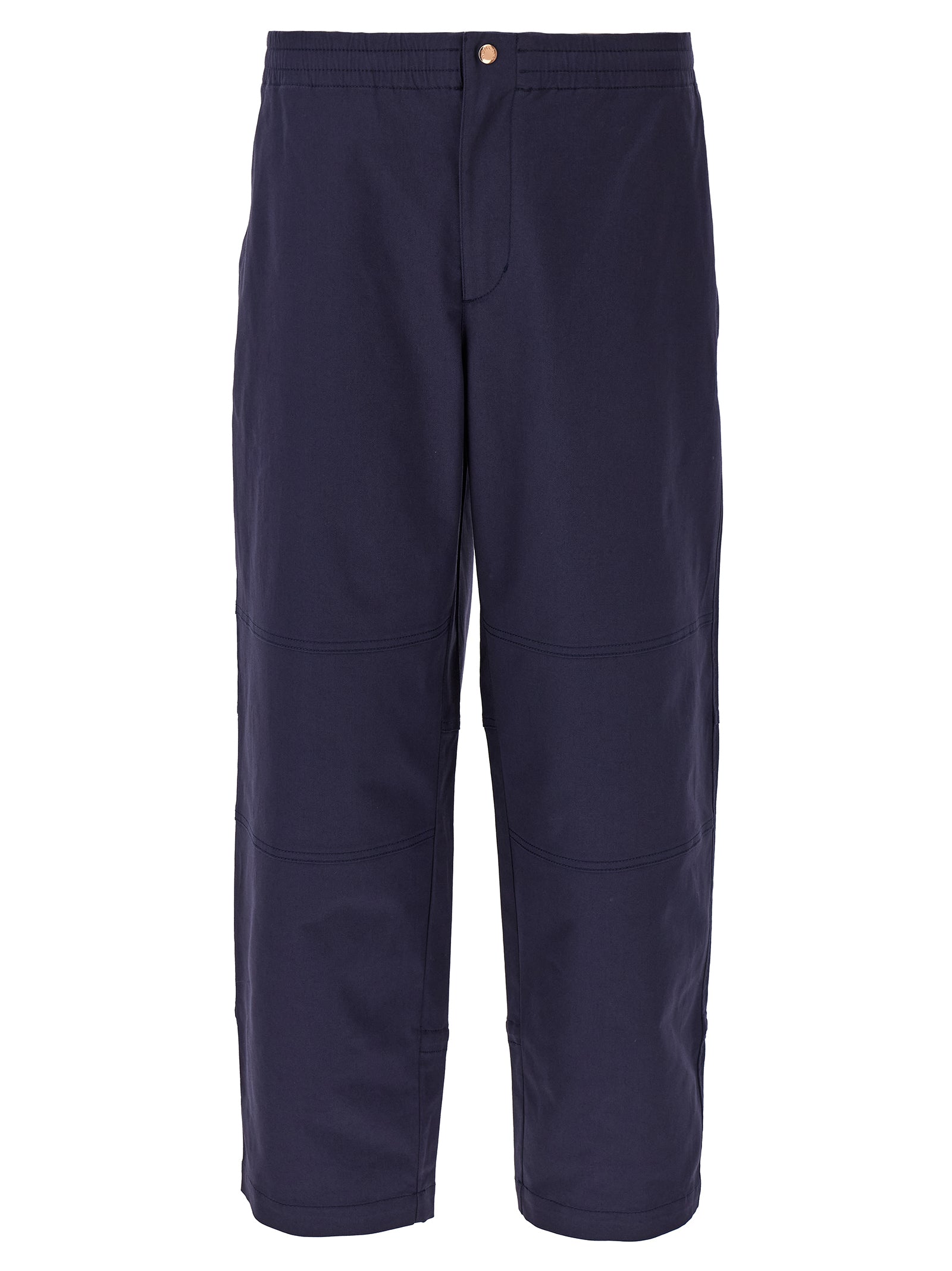MONCLER GENIUS Blue Cotton Casual Pants MONCLER GENIUS