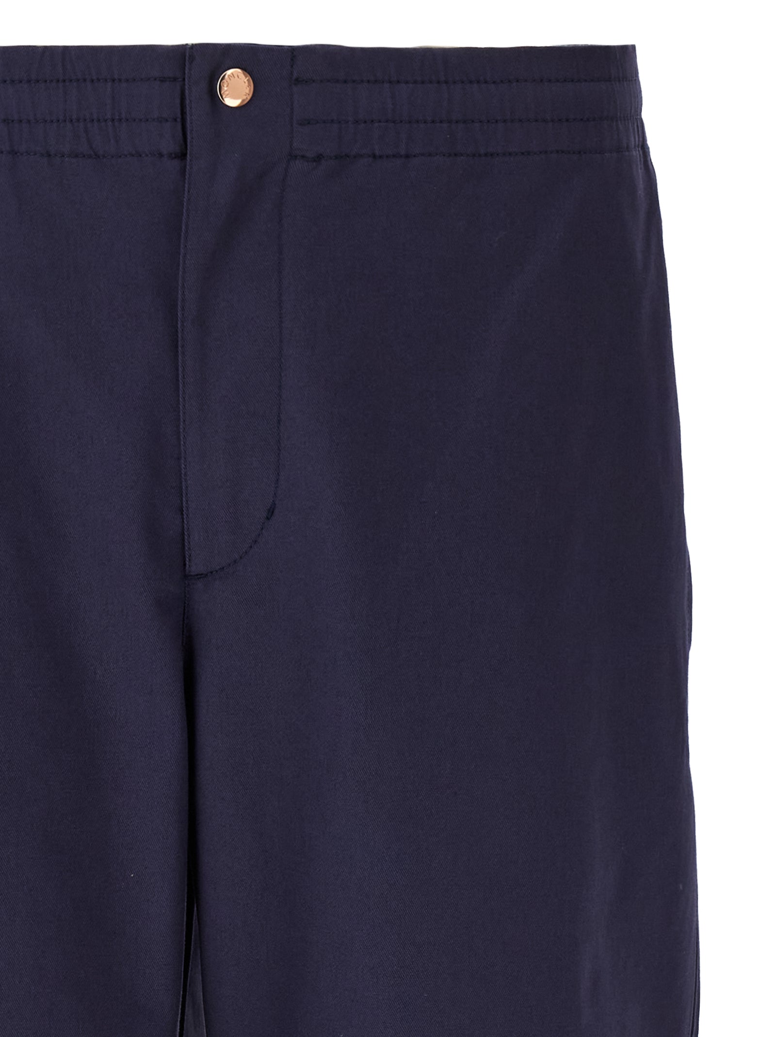 MONCLER GENIUS Blue Cotton Casual Pants MONCLER GENIUS