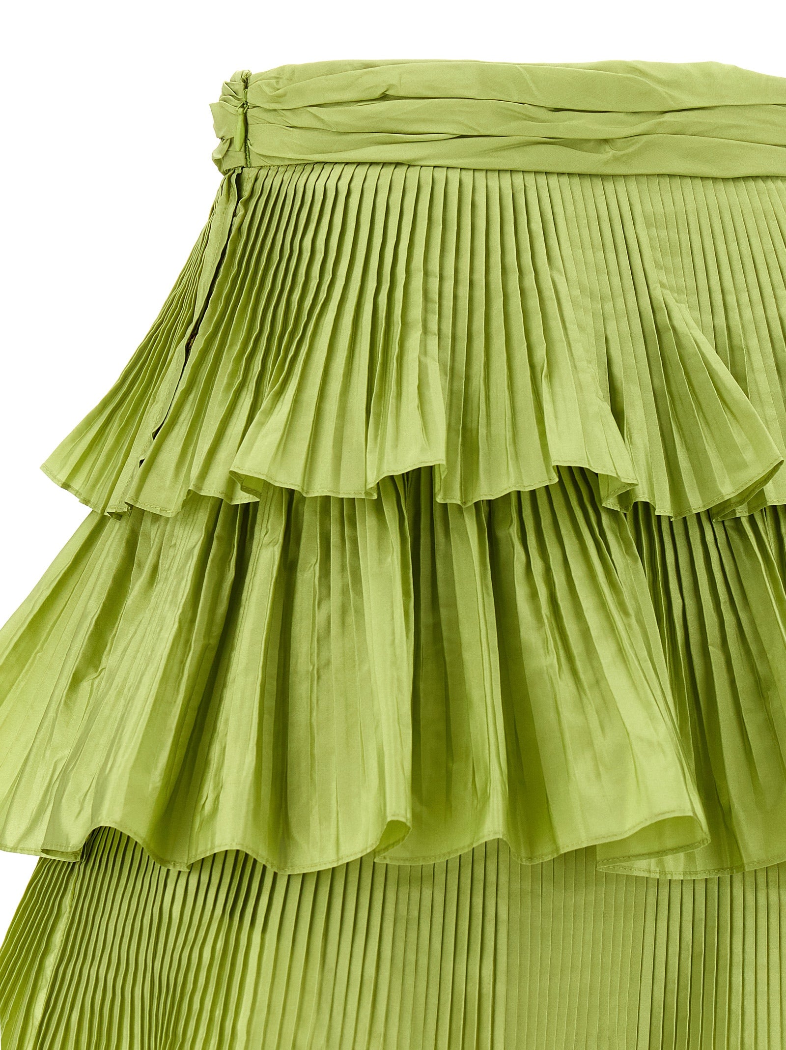Valentino Garavani Bicolor Silk Long Skirt Valentino Garavani