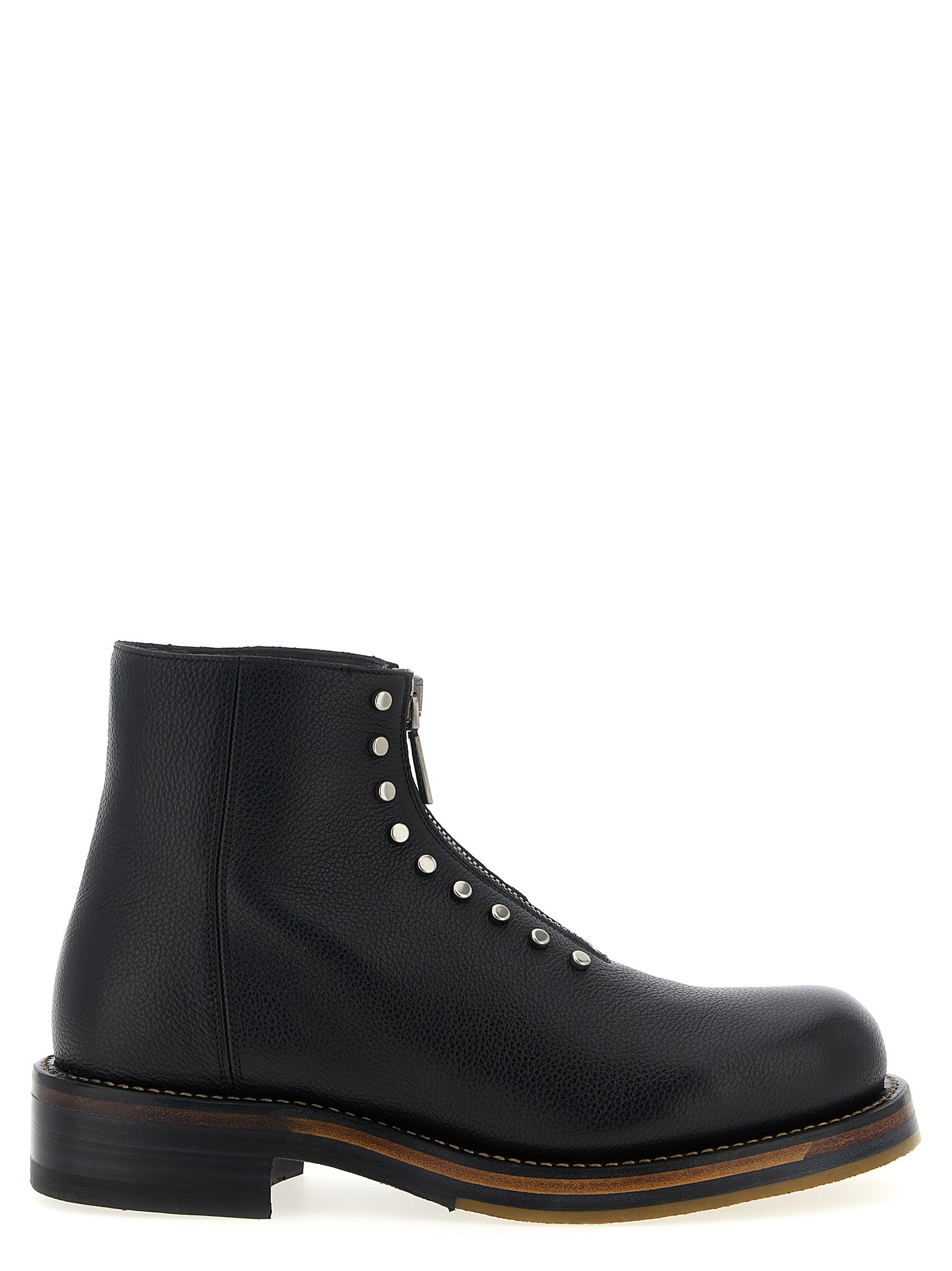 Alexander McQueen Black Calfskin Ankle Boots Alexander McQueen