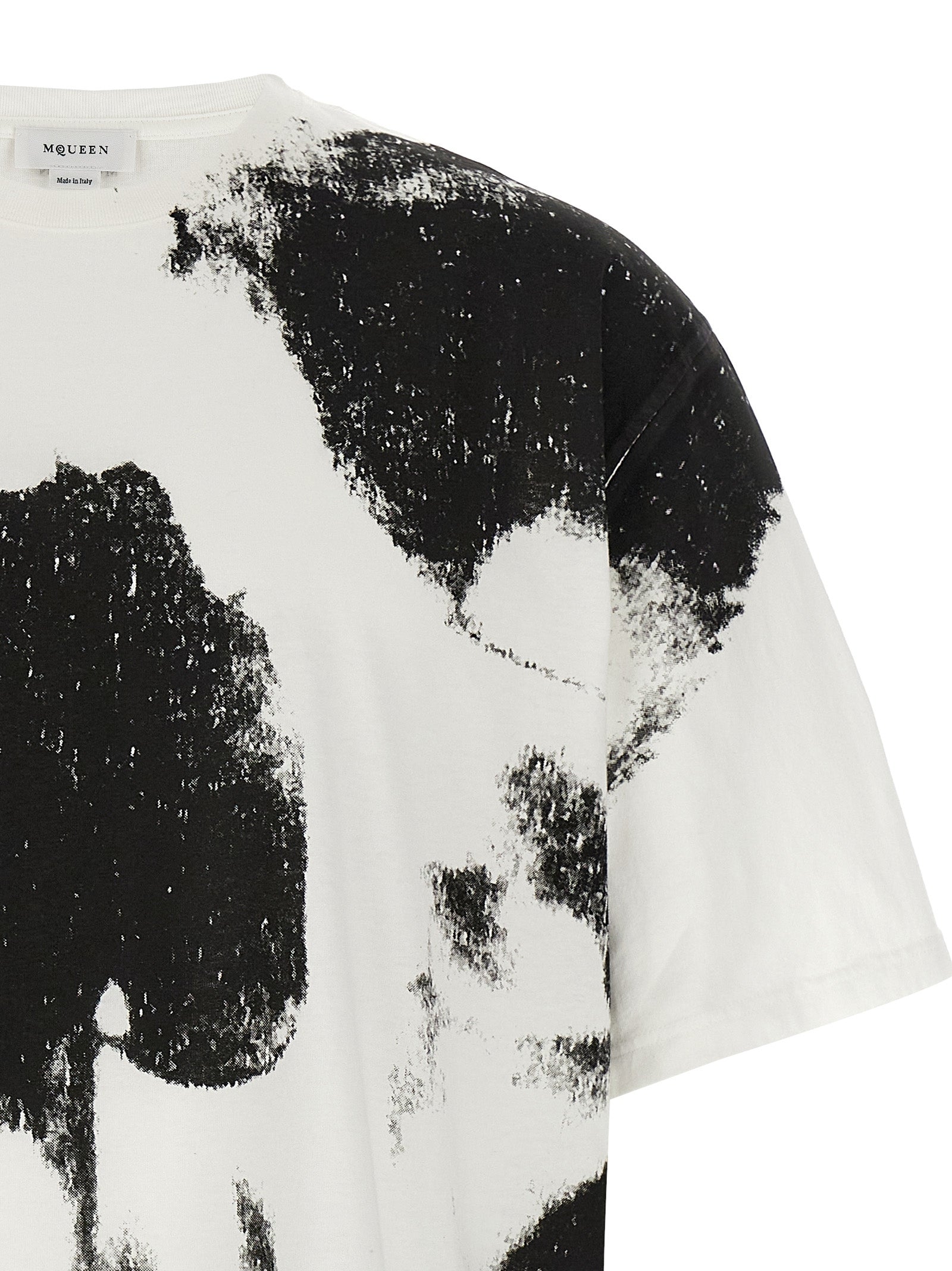Alexander McQueen Bicolor Cotton T-Shirt Alexander McQueen