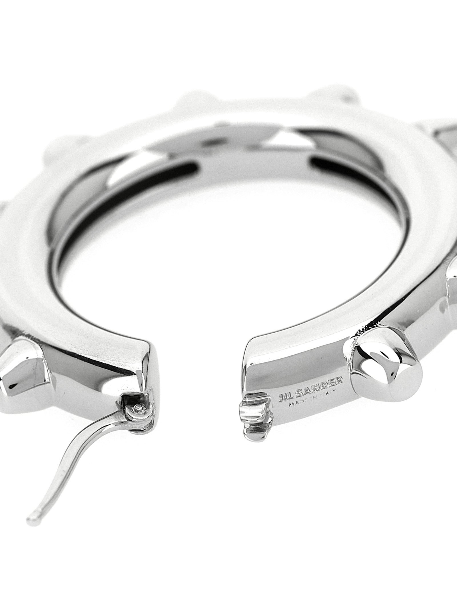 Jil Sander Silver Brass Earrings Jil Sander