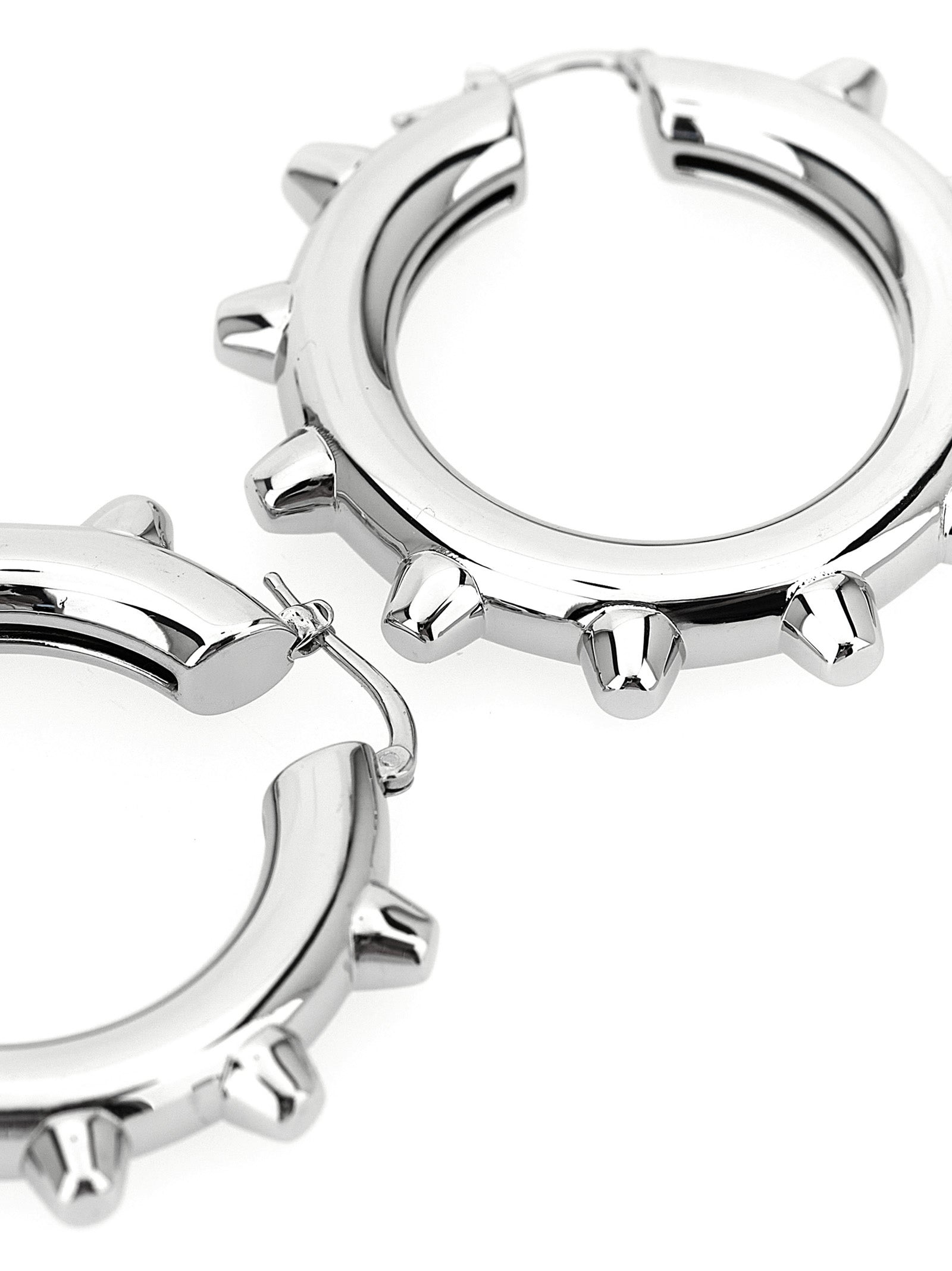 Jil Sander Silver Brass Earrings Jil Sander