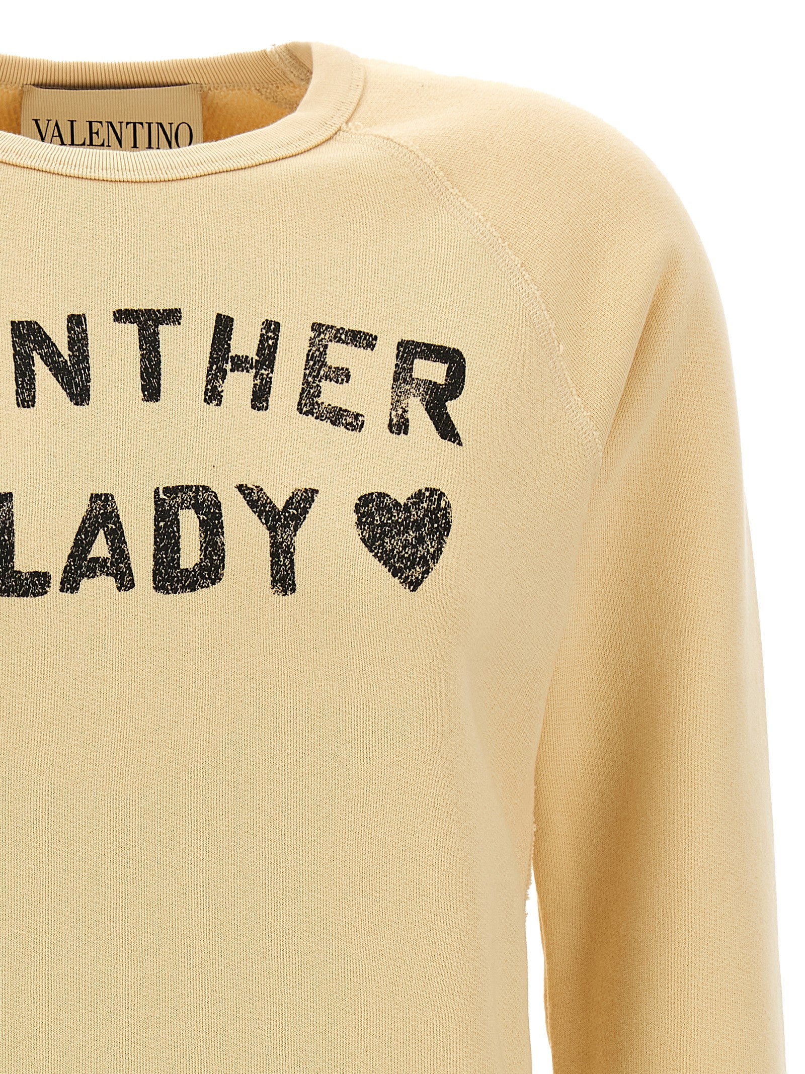 Valentino Garavani Beige Cotton Sweatshirt Valentino Garavani