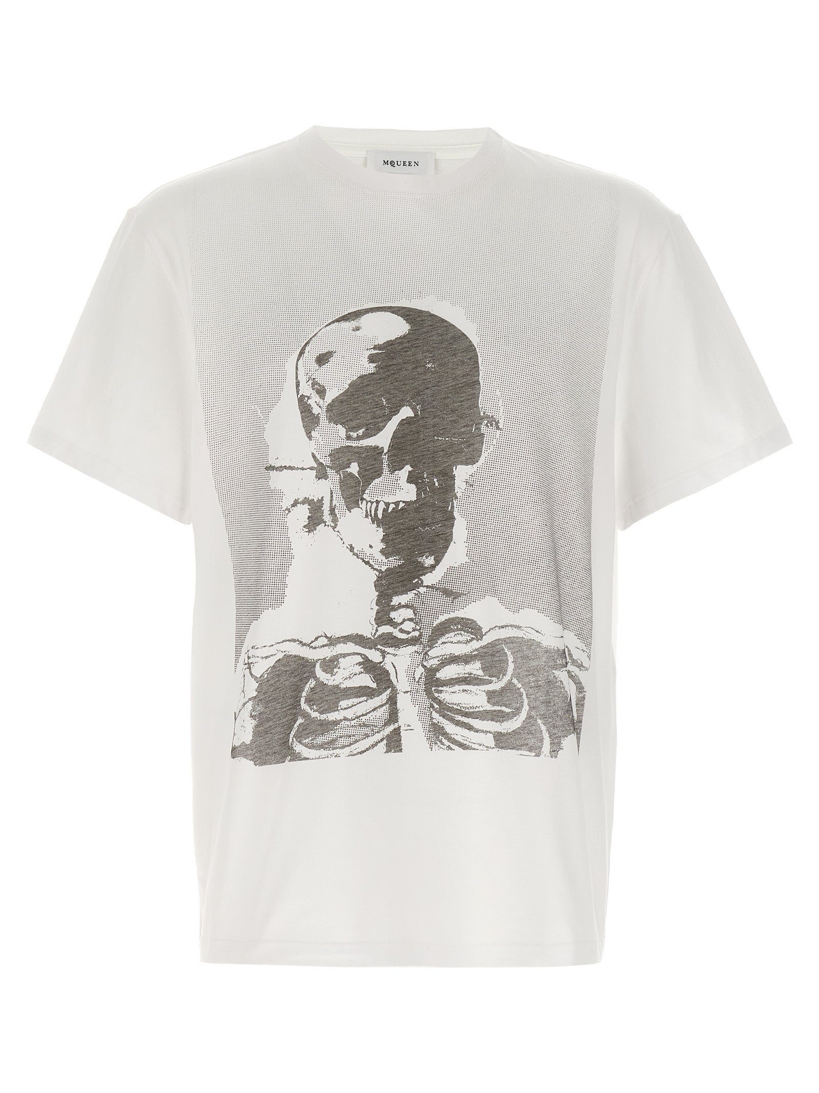 Alexander McQueen Bicolor Cotton T-Shirt Alexander McQueen