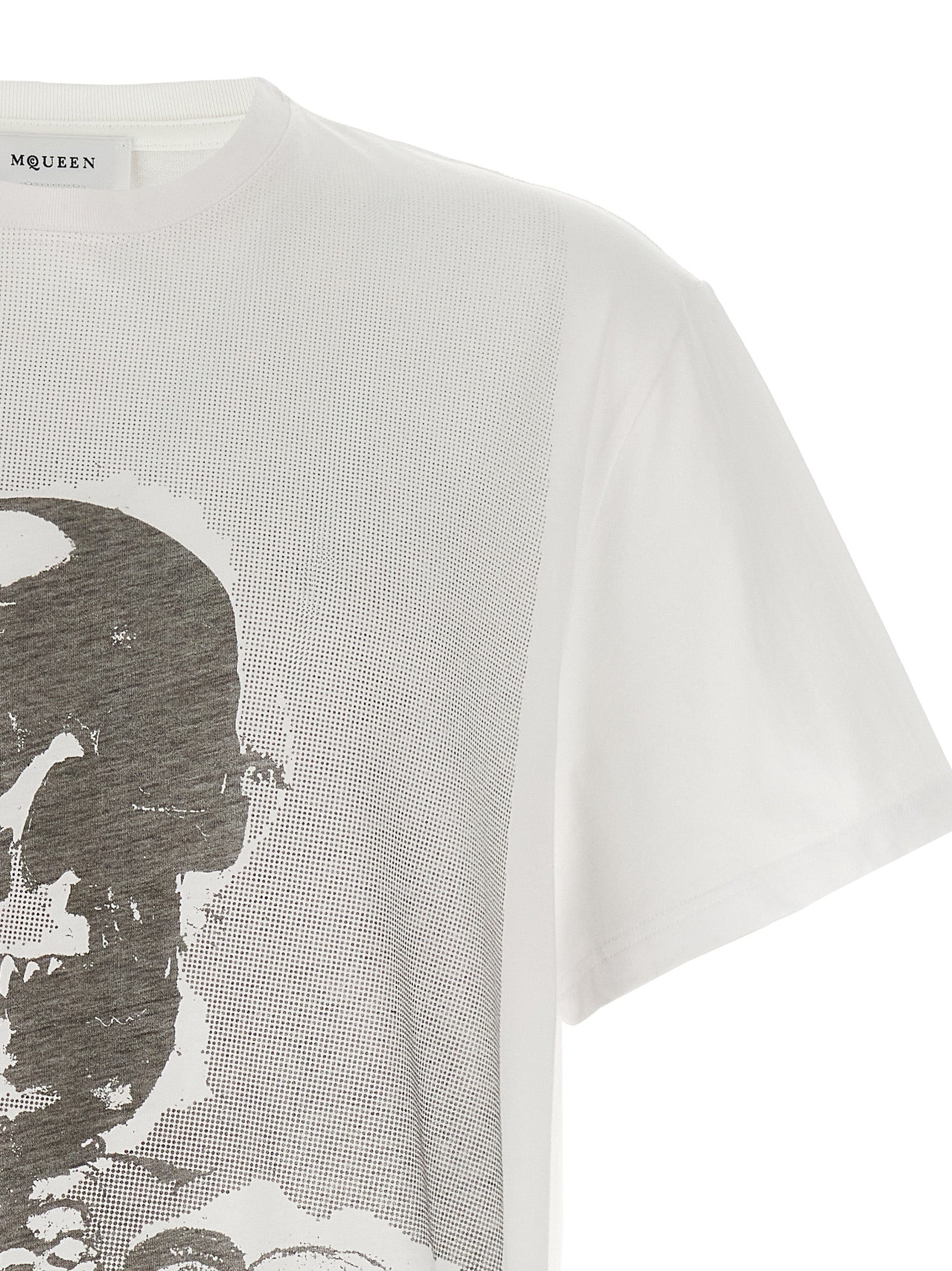 Alexander McQueen Bicolor Cotton T-Shirt Alexander McQueen