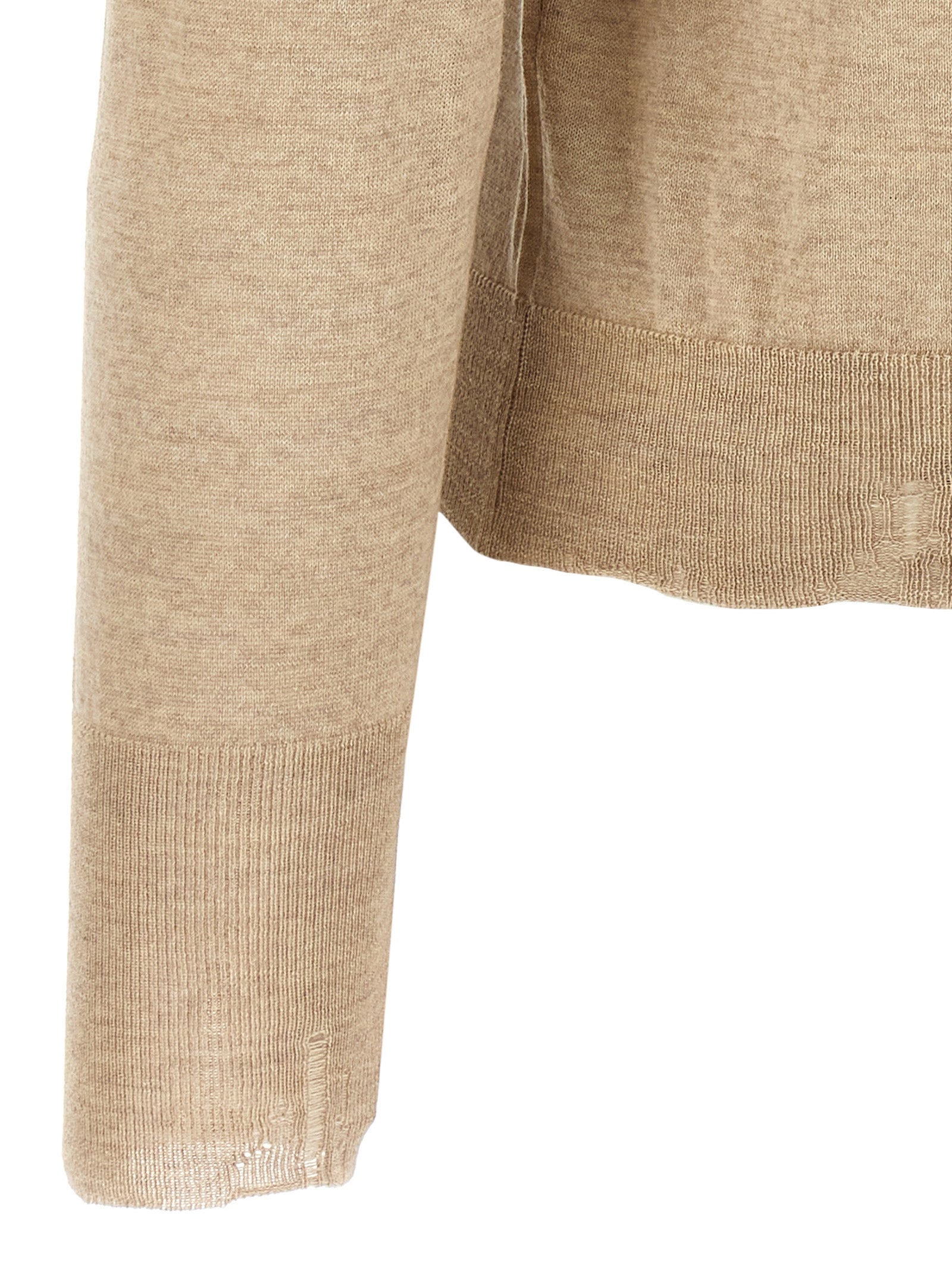 Golden Goose Beige Virgin Wool Cardigan Golden Goose