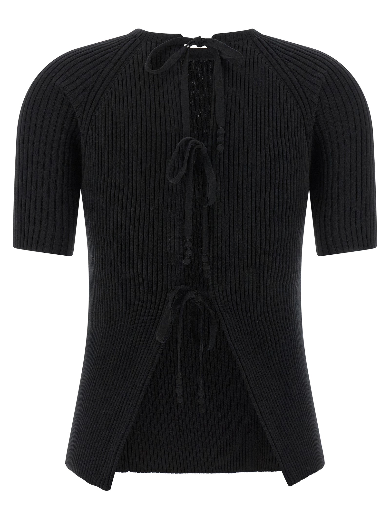 Tory Burch Black Cotton Cardigan Tory Burch