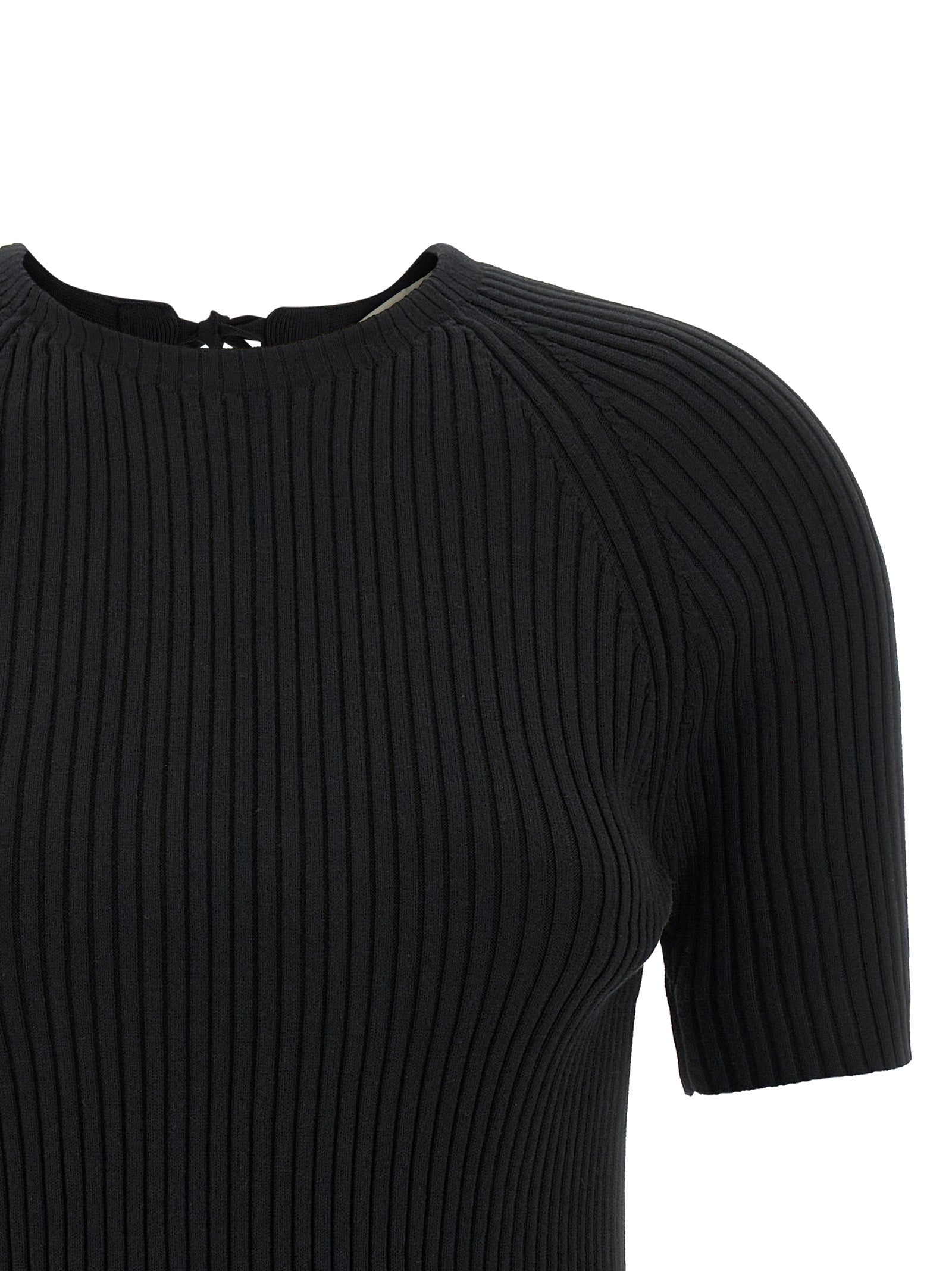Tory Burch Black Cotton Cardigan Tory Burch