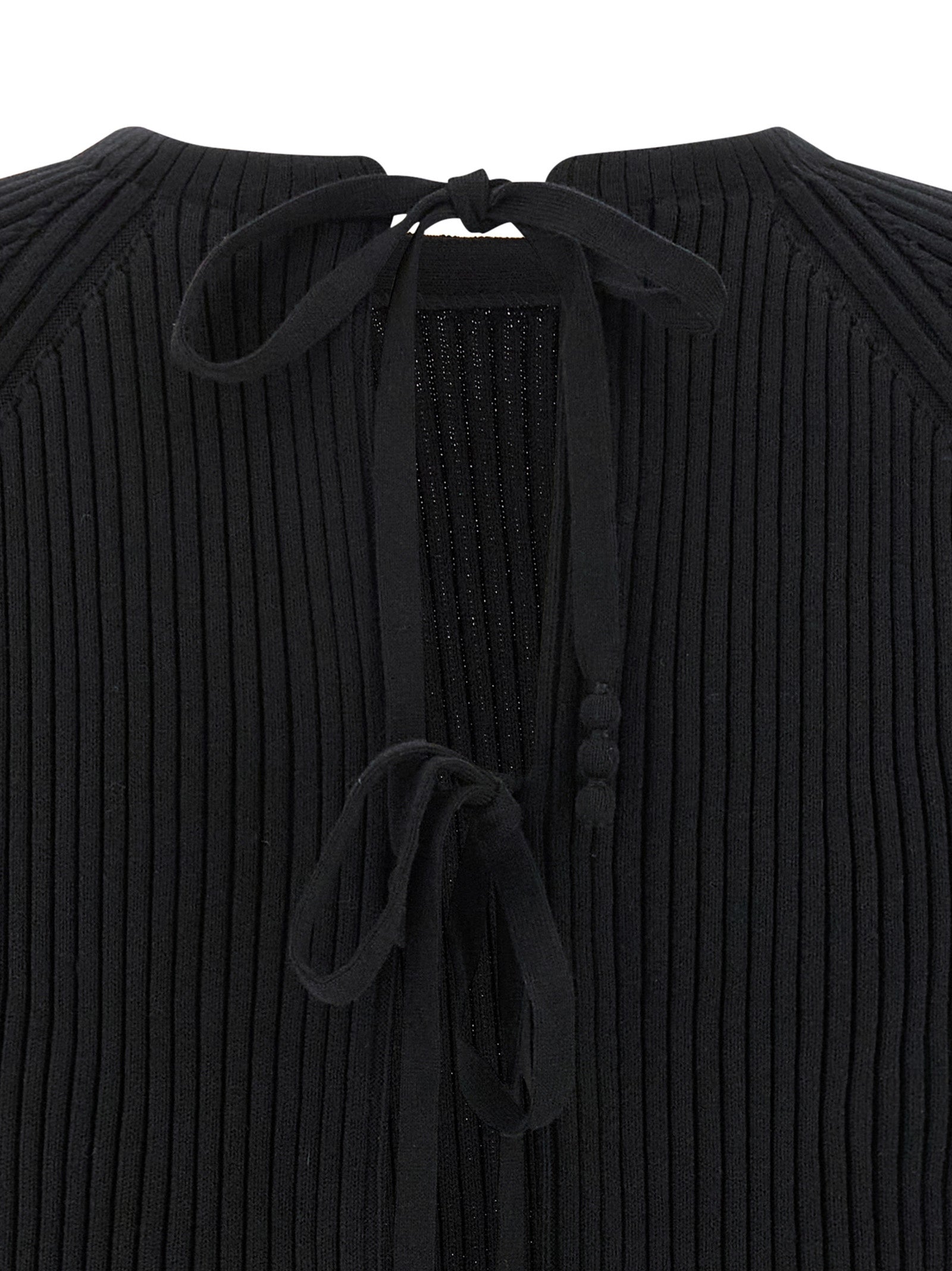 Tory Burch Black Cotton Cardigan Tory Burch