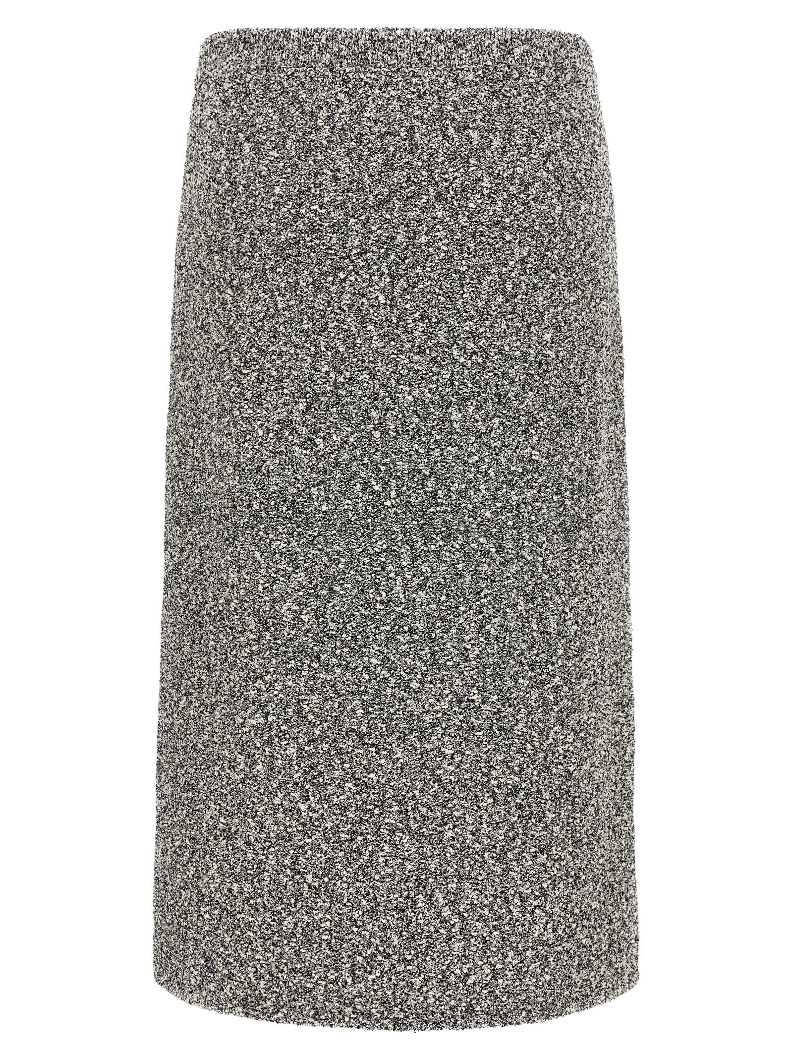 Tory Burch Black Polyamide Midi Skirt Tory Burch