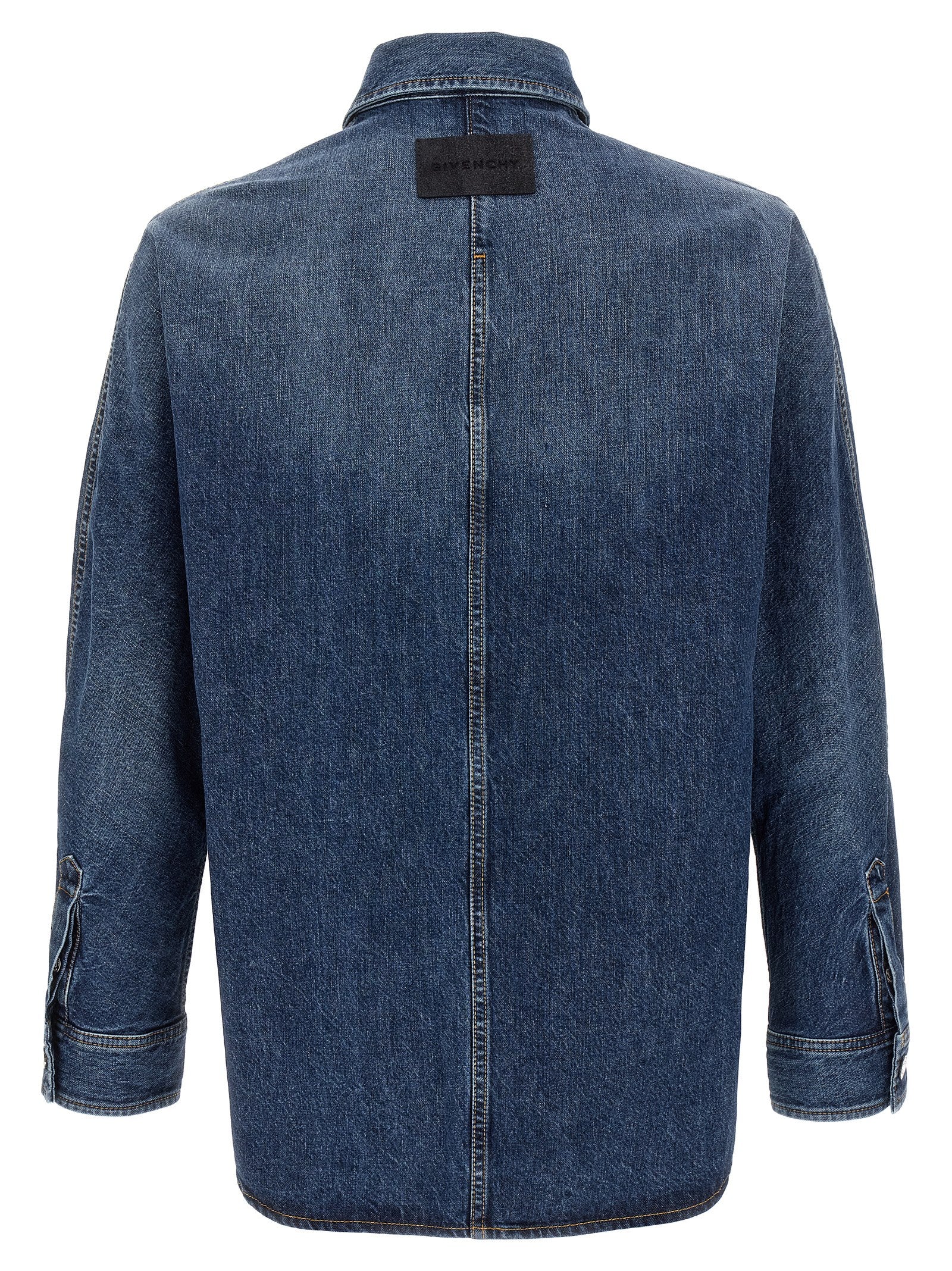 Givenchy Blue Cotton Blouse Givenchy