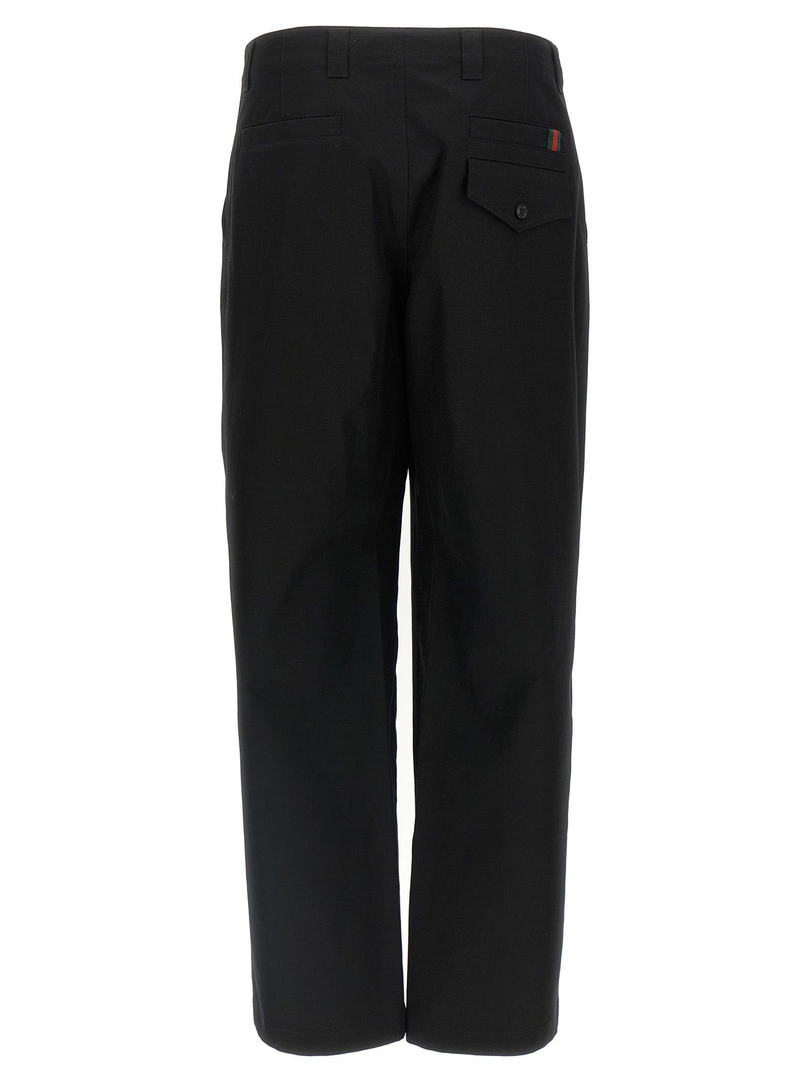 Gucci Black Cotton Casual Pants Gucci
