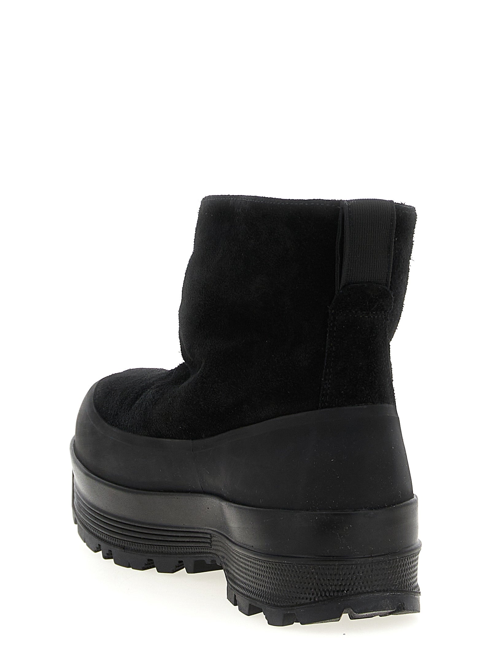 Stone Island Black Rubber Ankle Boots Stone Island