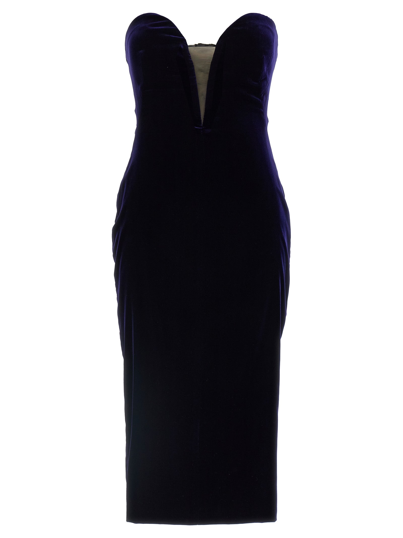 Tom Ford Blue Viscose Midi Dress Tom Ford