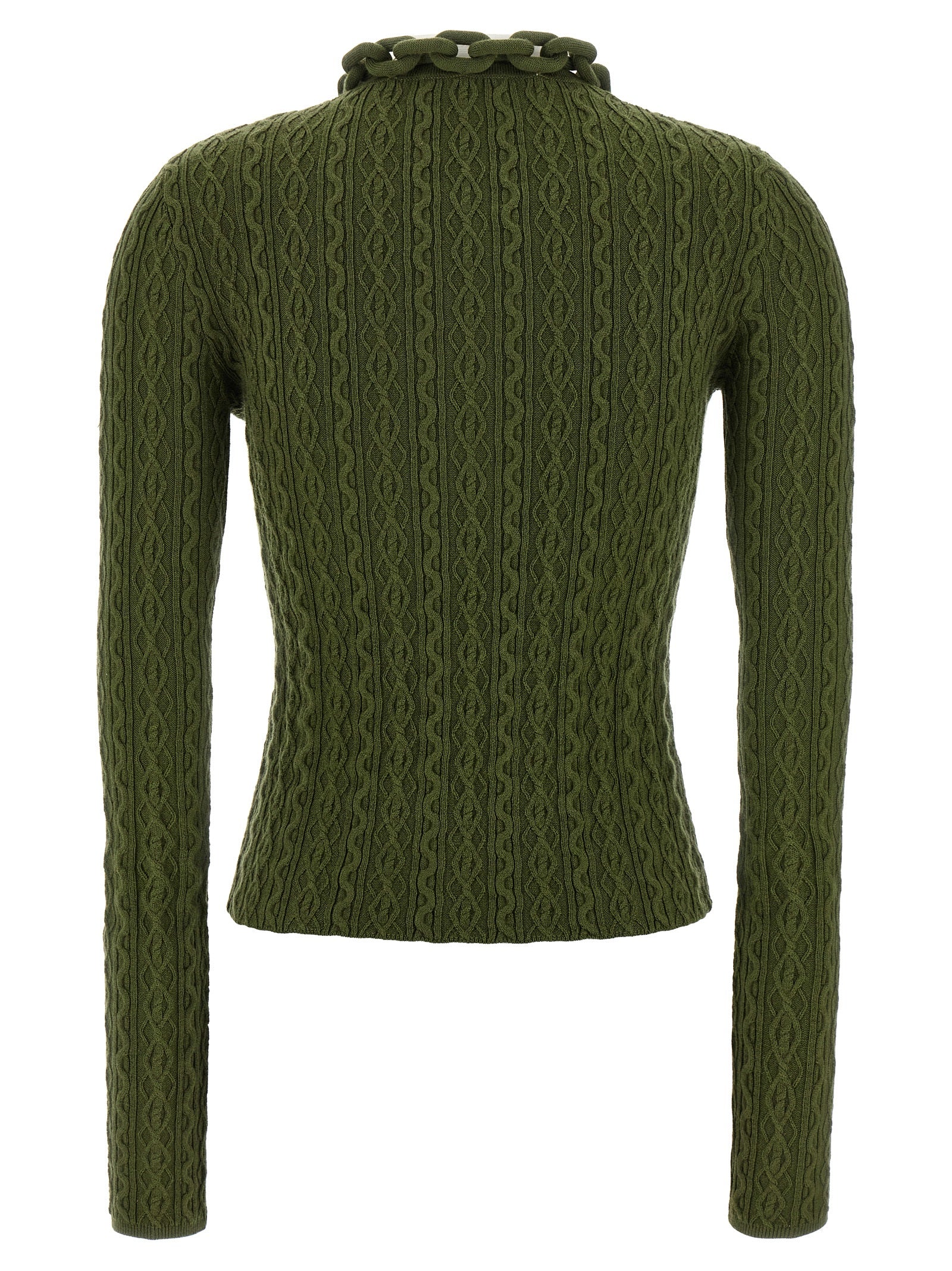 Paco Rabanne Bicolor Wool Cardigan Paco Rabanne