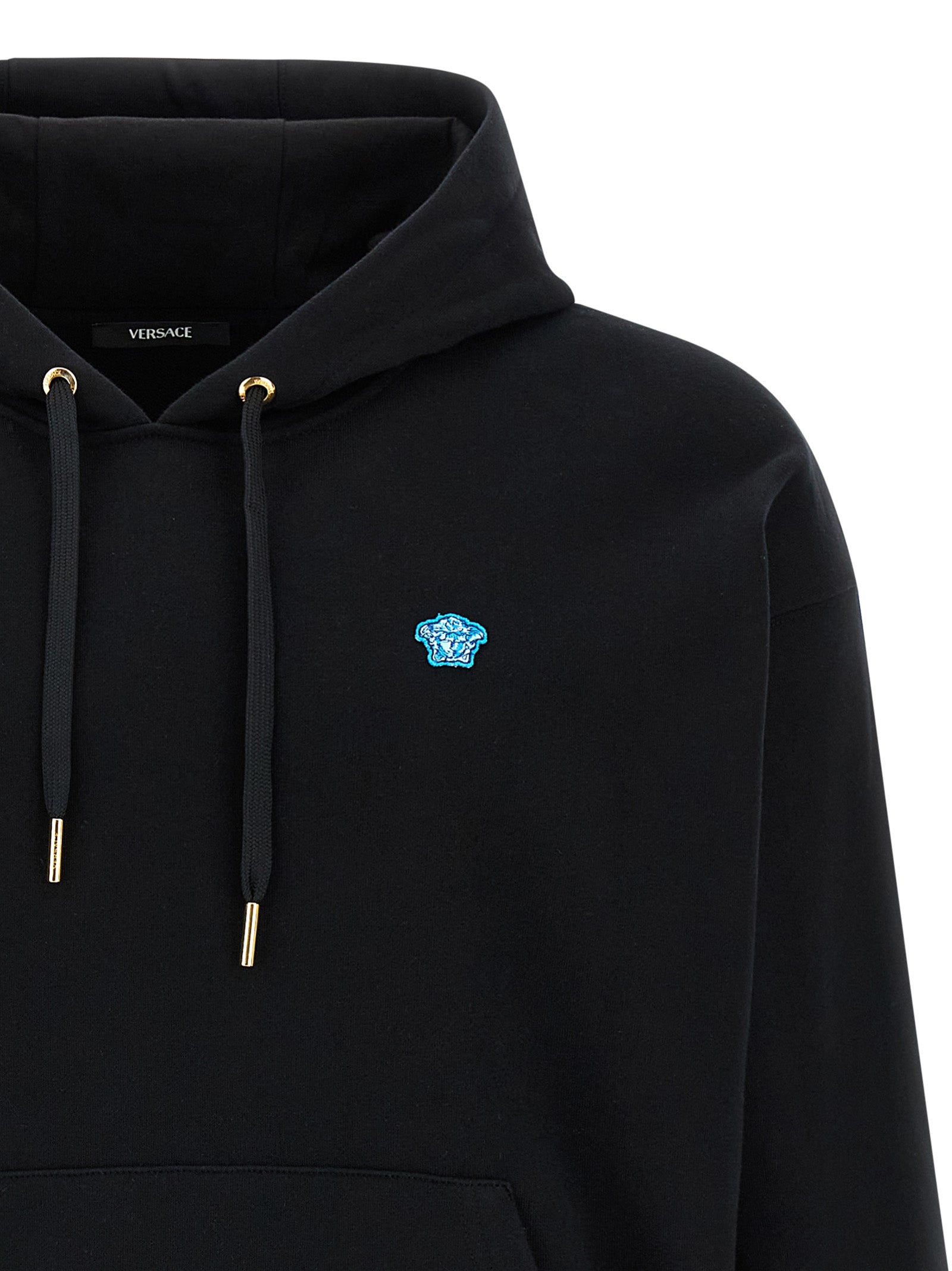 Versace Black Cotton Sweatshirt Versace