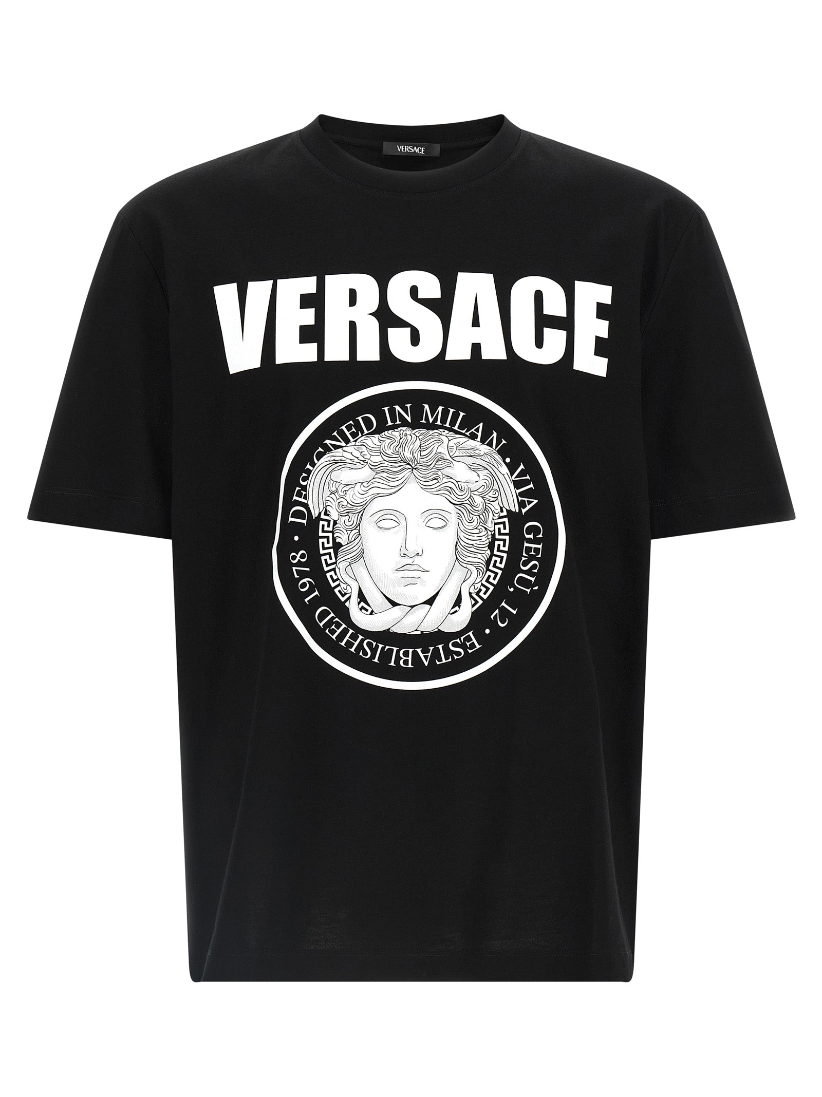 Versace Bicolor Cotton T-Shirt Versace
