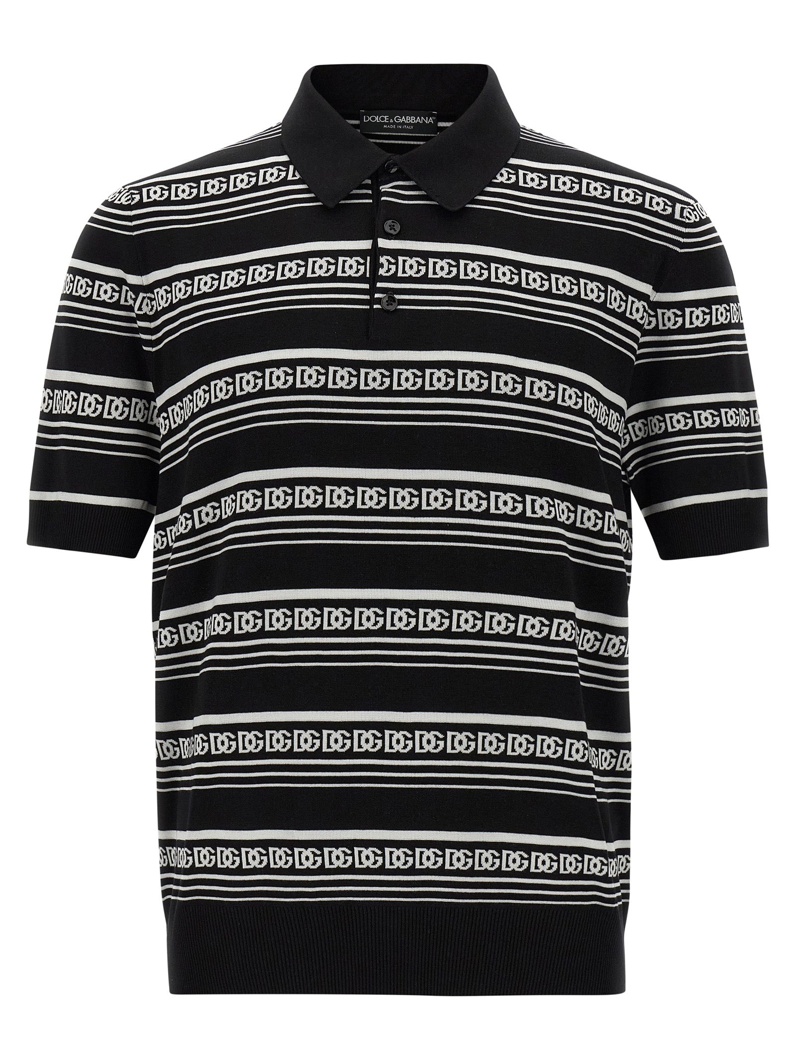 Dolce & Gabbana Bicolor Silk Polo Shirt Dolce & Gabbana