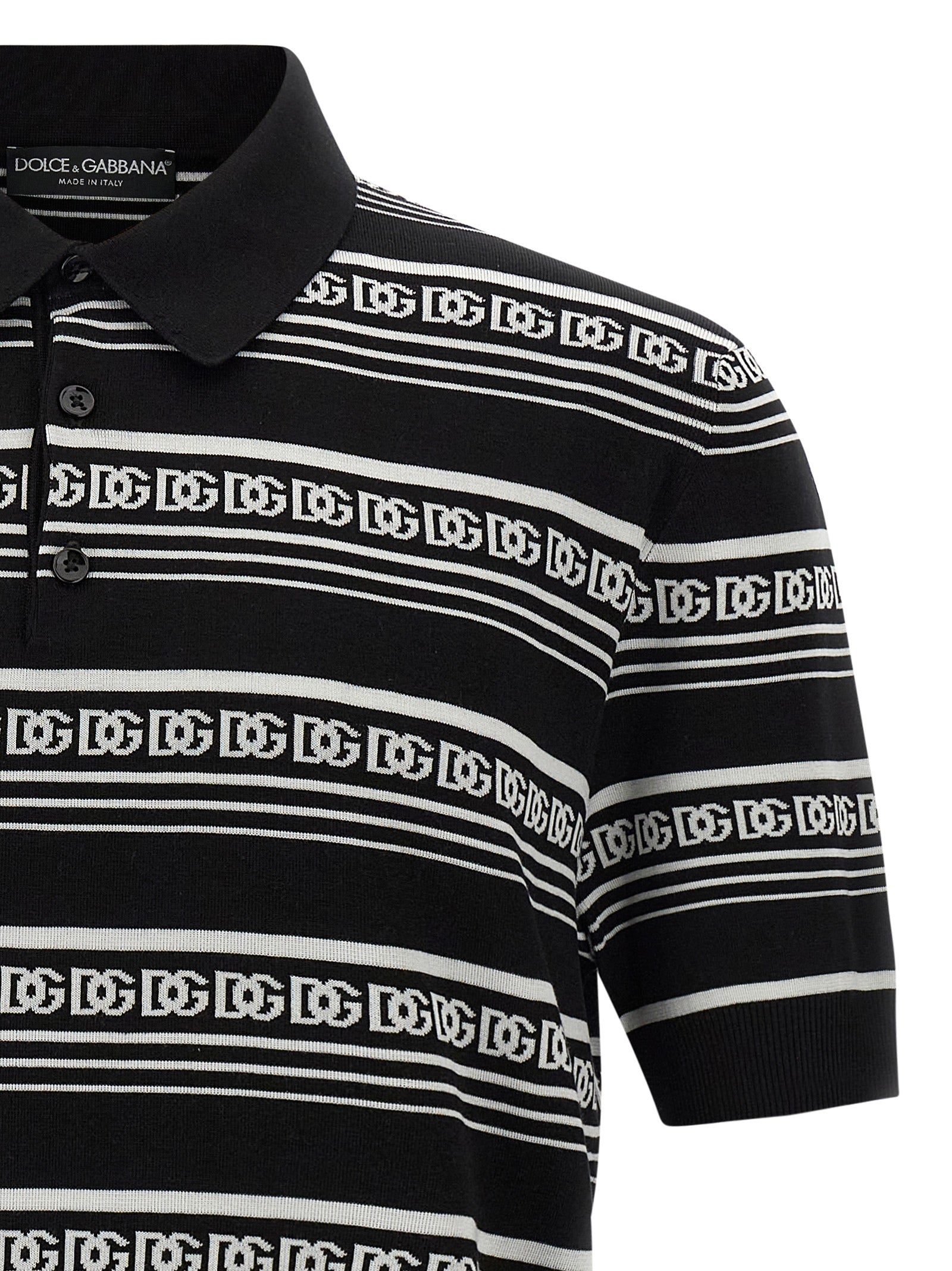 Dolce & Gabbana Bicolor Silk Polo Shirt Dolce & Gabbana