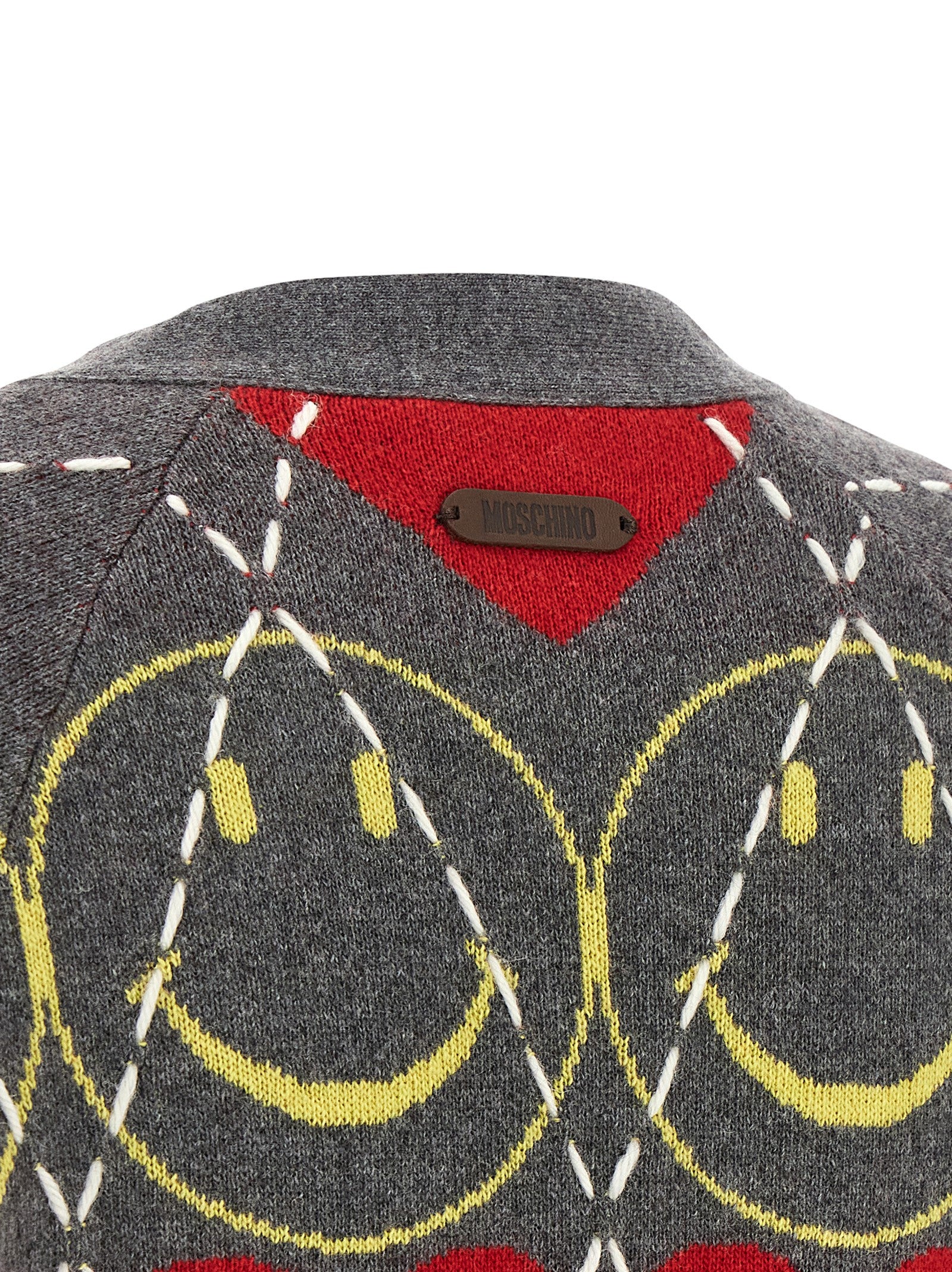 Moschino Multicolor Wool Cardigan Moschino