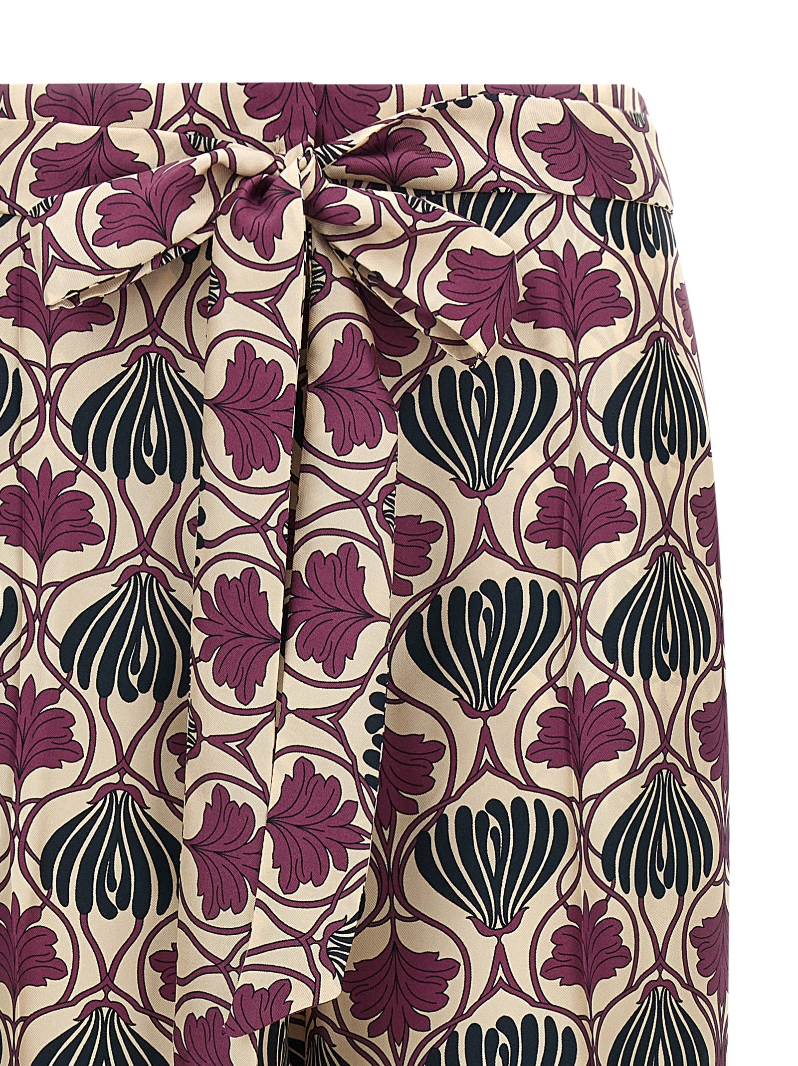 Max Mara Purple Silk Casual Pants Max Mara