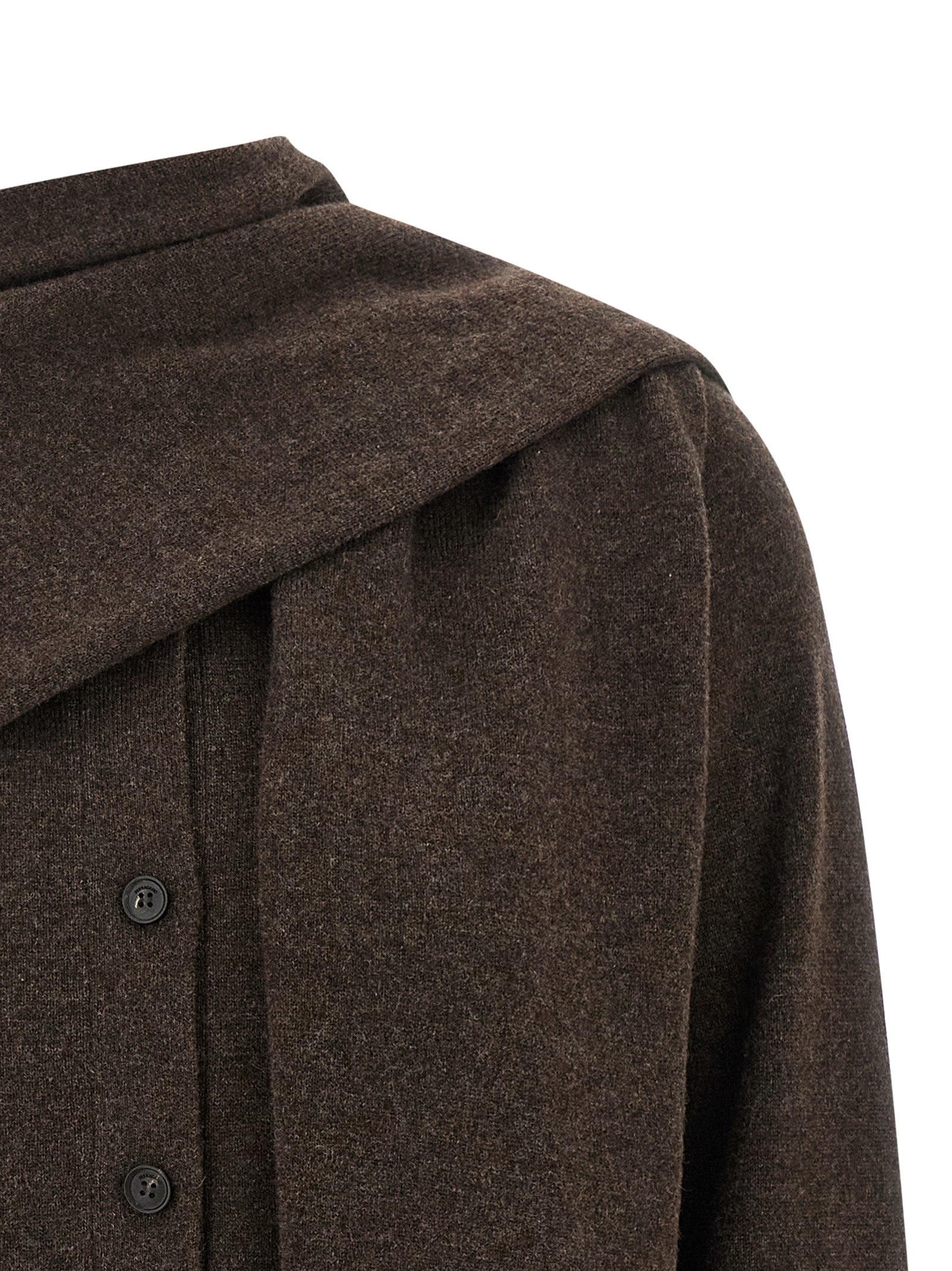 Ferragamo Brown Cashmere Cardigan Ferragamo