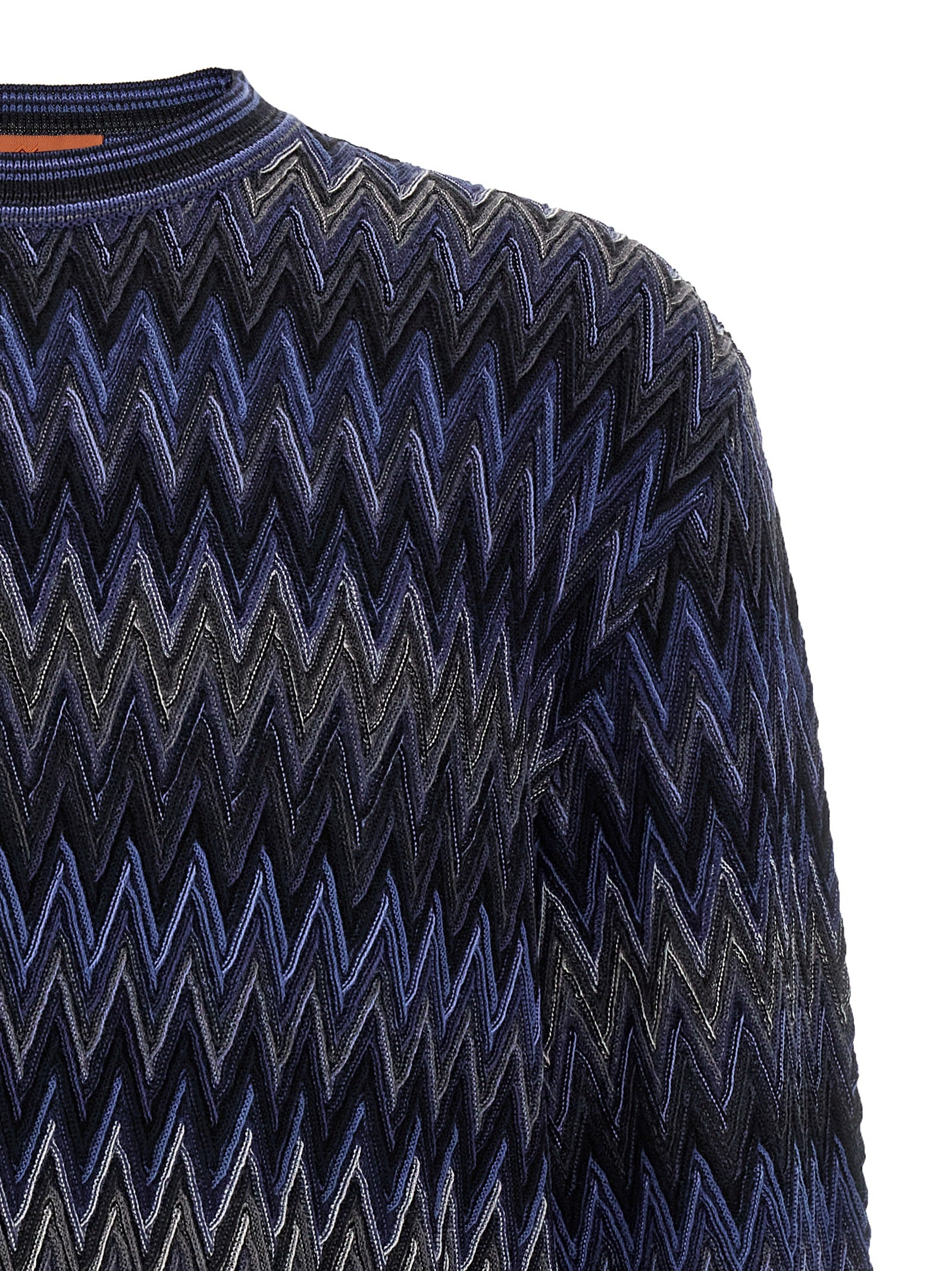 Missoni Blue Wool Cardigan Missoni