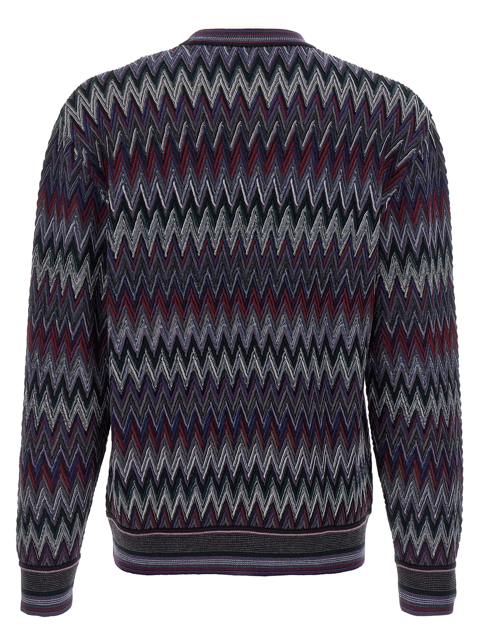 Missoni Blue Wool Cardigan Missoni