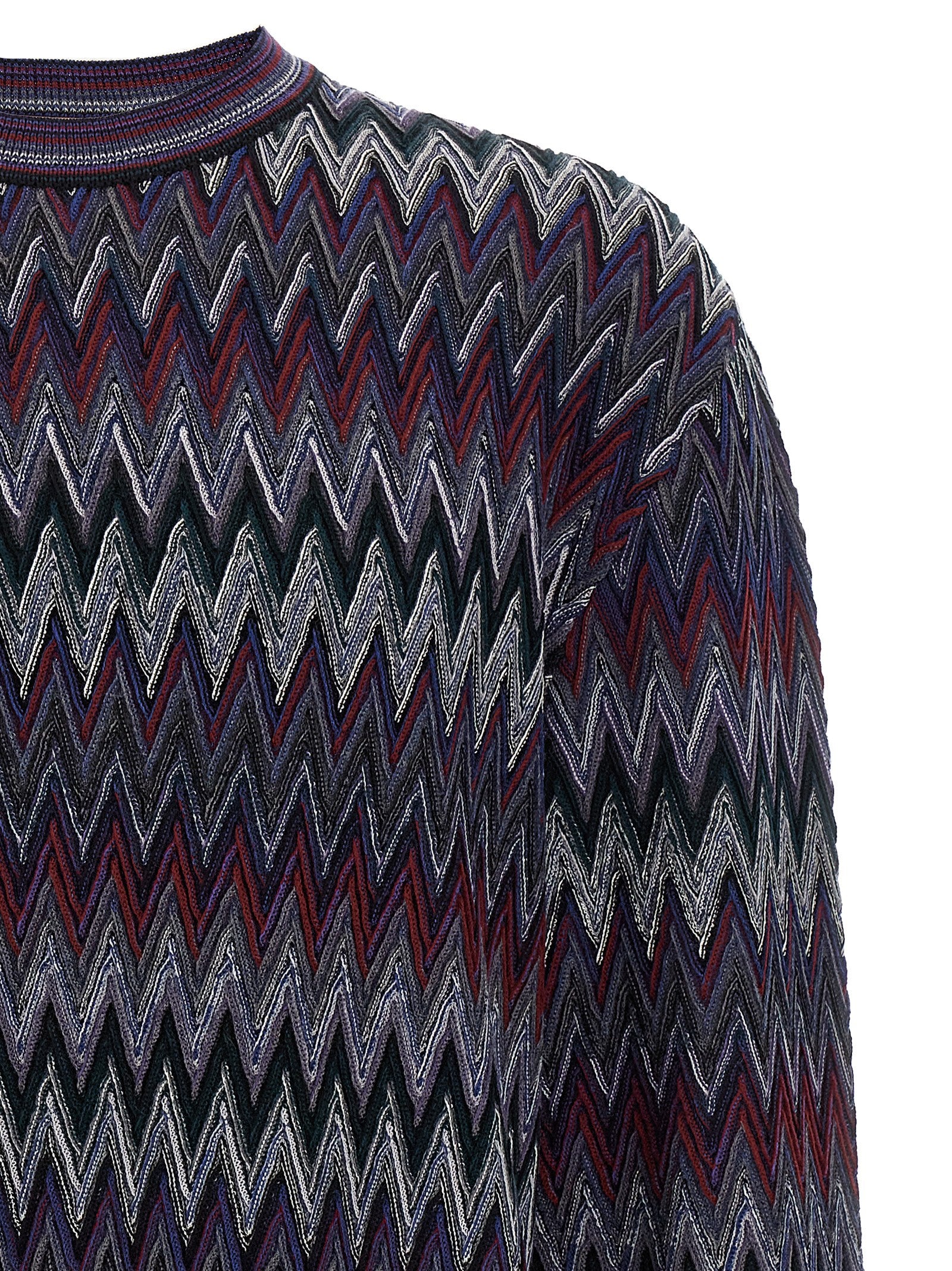 Missoni Blue Wool Cardigan Missoni