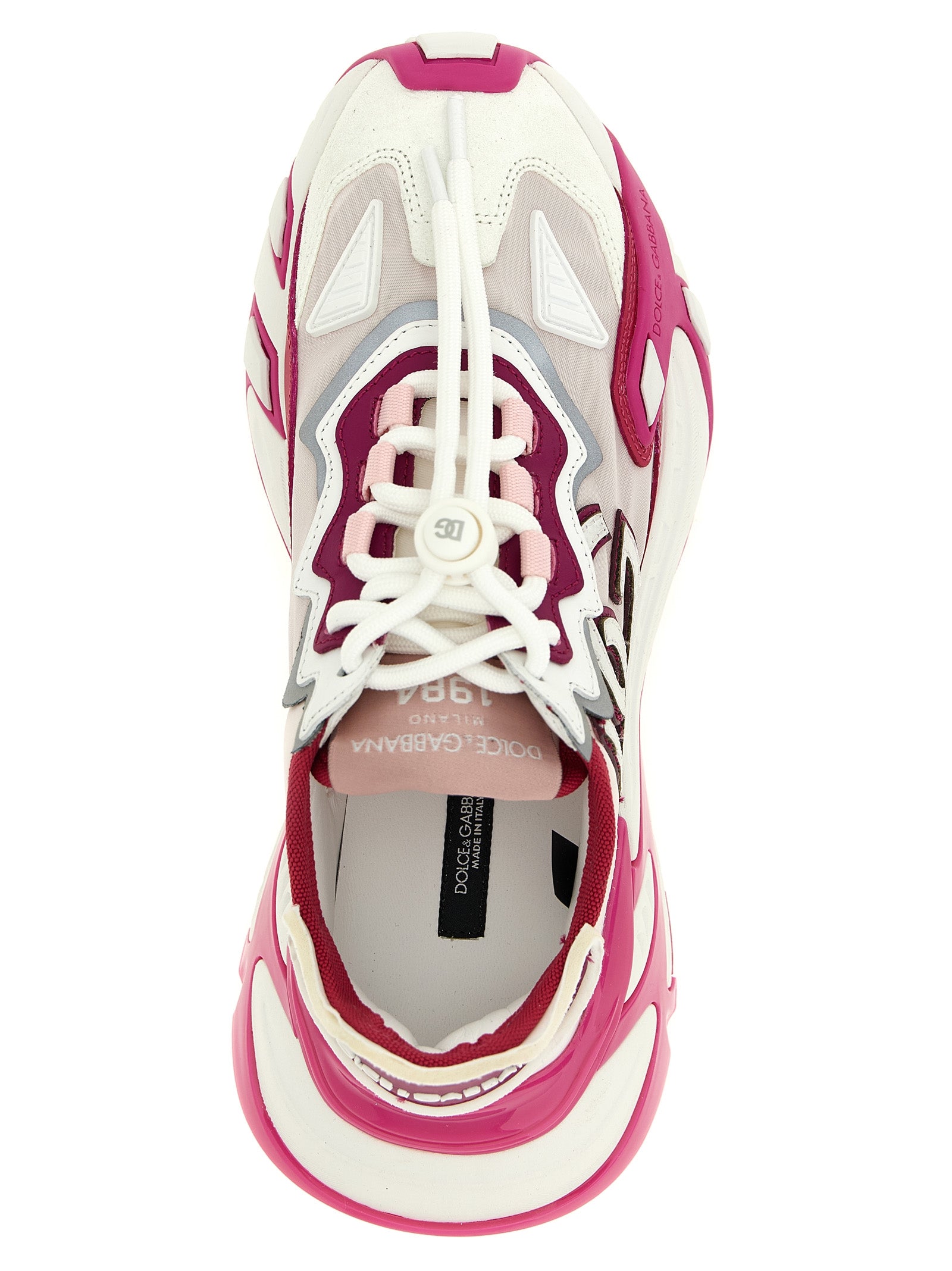 Dolce & Gabbana Fuchsia Viscose Athletic Sneakers Dolce & Gabbana