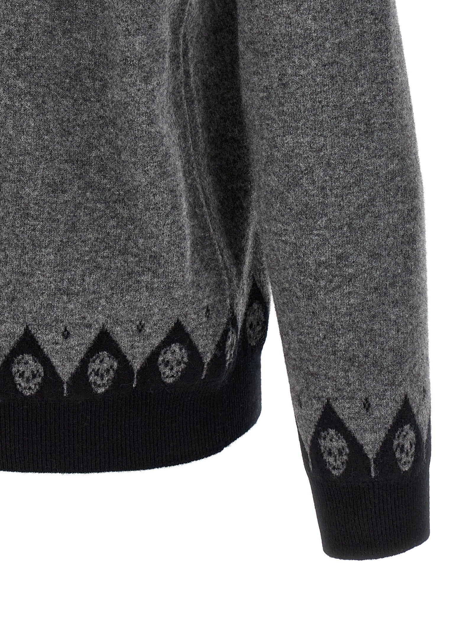 Alexander McQueen Gray Wool Cardigan Alexander McQueen