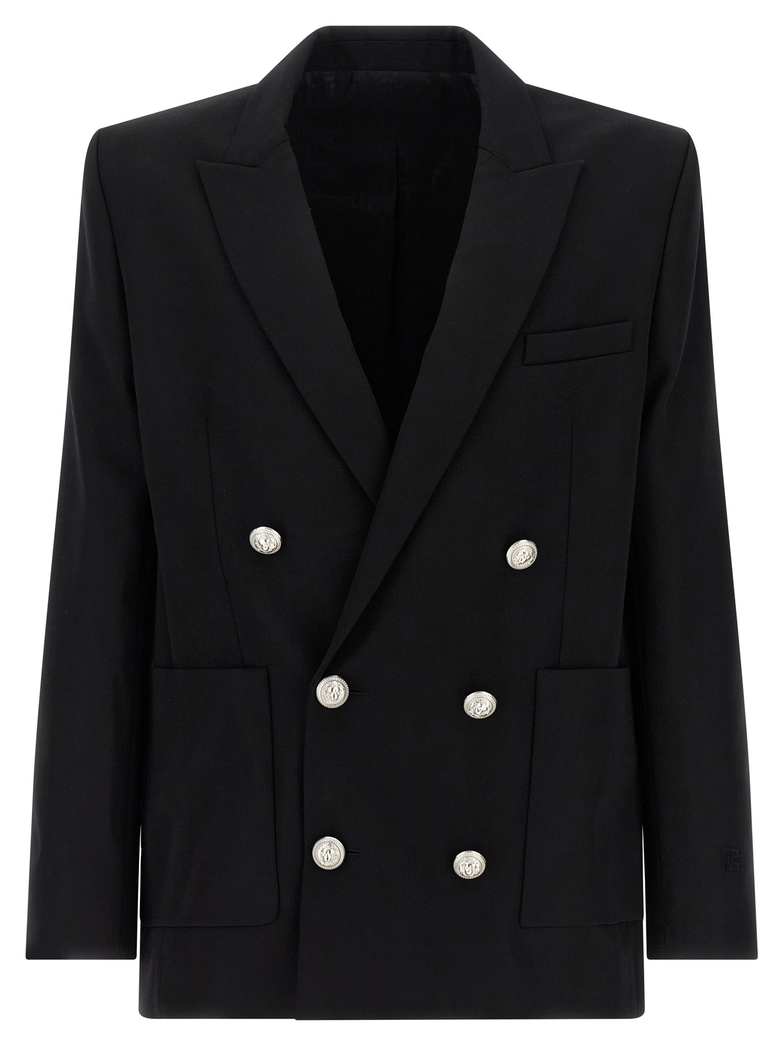 Balmain Black Virgin Wool Blazer Balmain