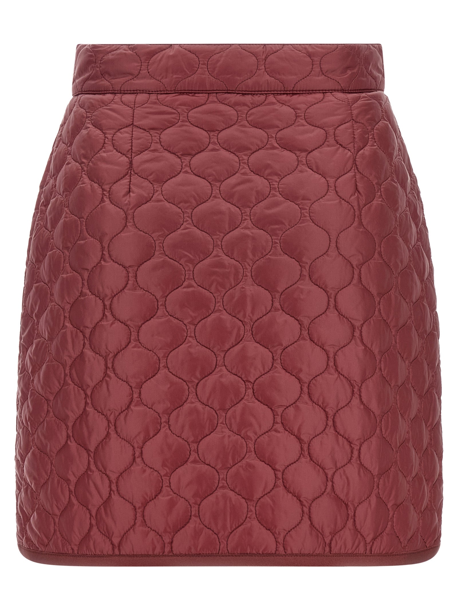 Moncler Bordeaux Polyamide Long Skirt Moncler