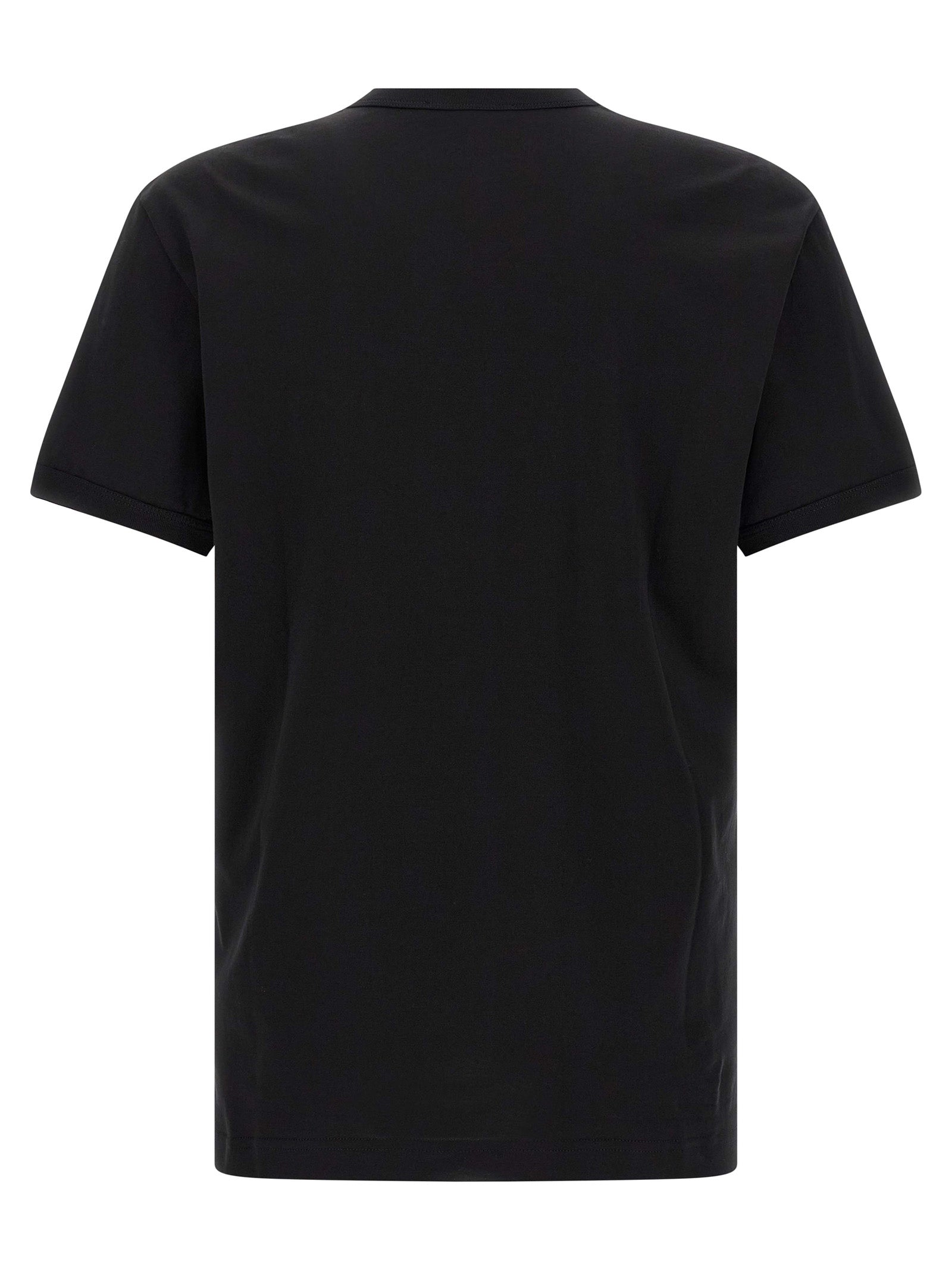 Dolce & Gabbana Black Cotton T-Shirt Dolce & Gabbana