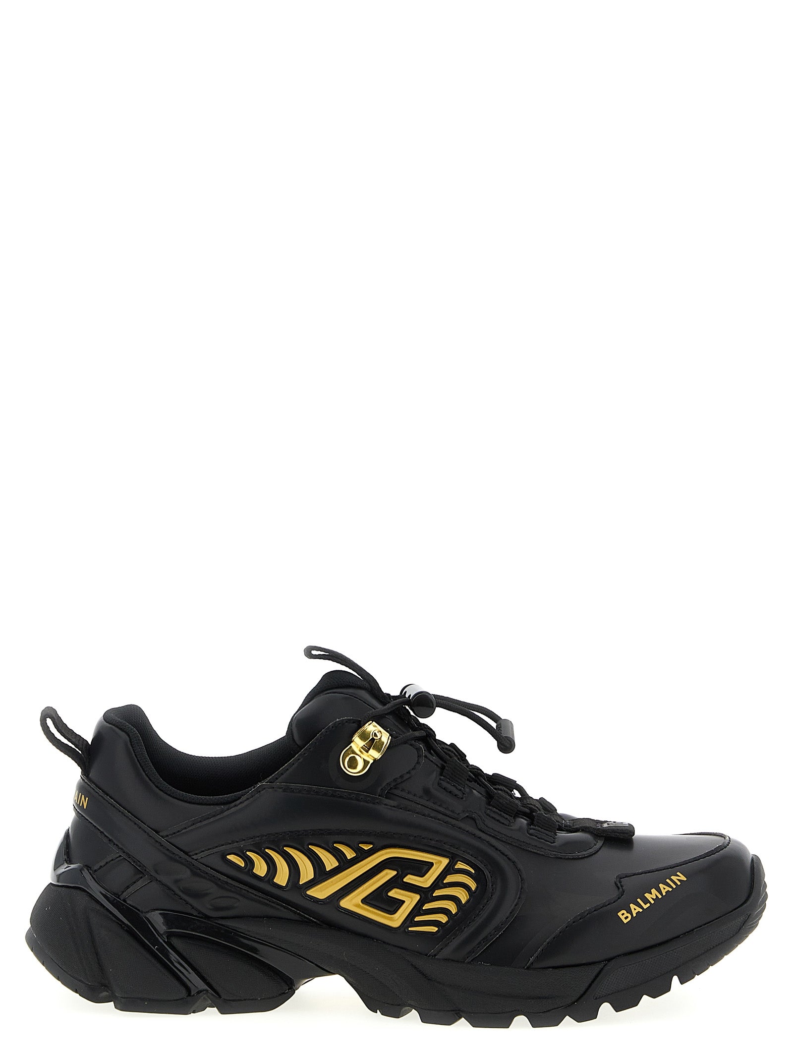 Balmain Black Nylon Athletic Sneakers Balmain