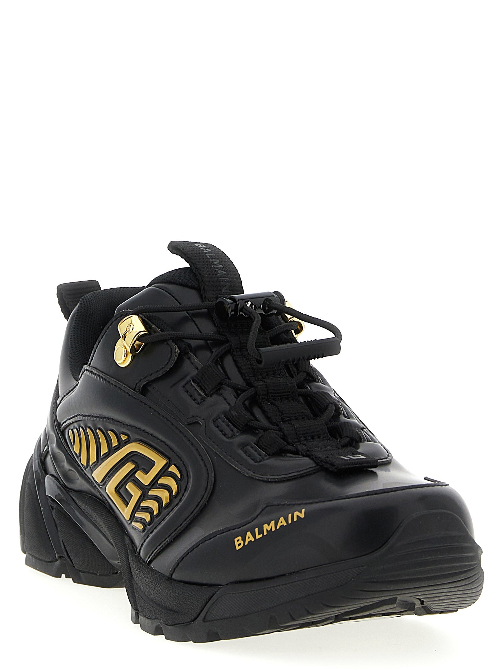 Balmain Black Nylon Athletic Sneakers Balmain