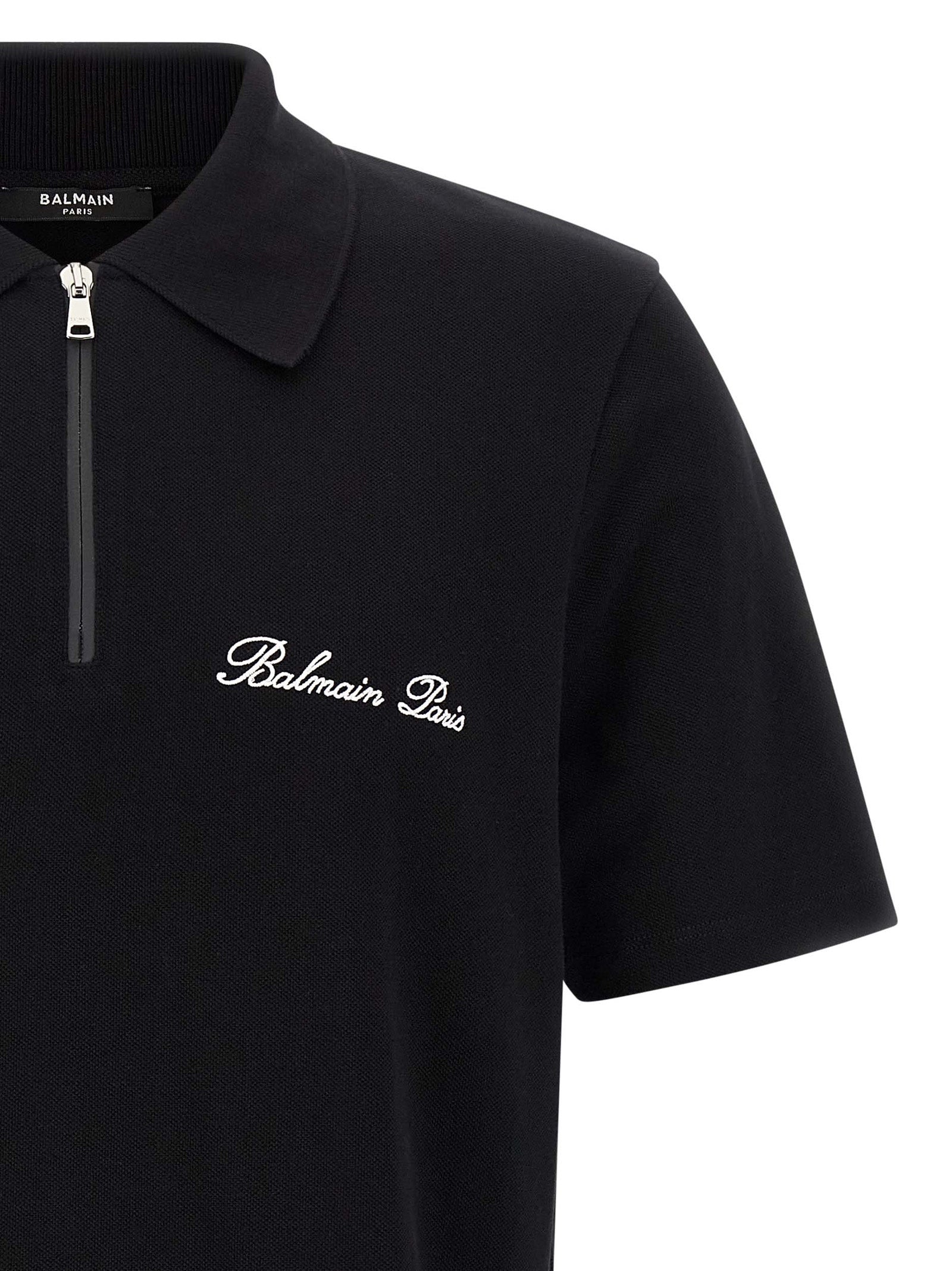 Balmain Bicolor Cotton Polo Shirt Balmain